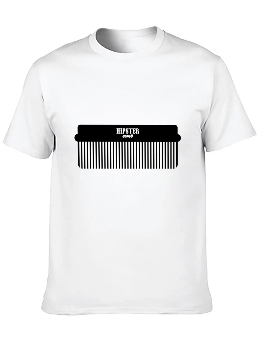 Hipster Comb Casual Graphic T-Shirt – Simple And Comfortable Daily Wear