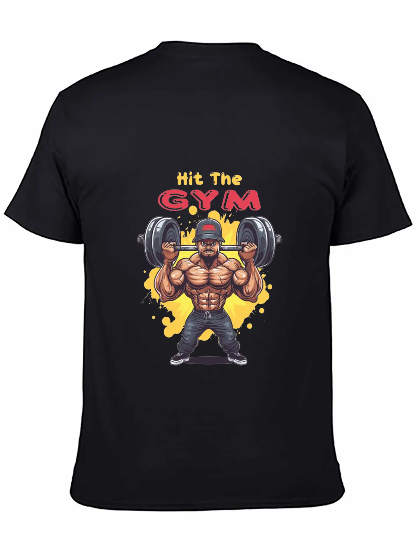Hit The Gym Classic Fit Graphic Tee For Daily Comfort – Unisex Cotton Shirt