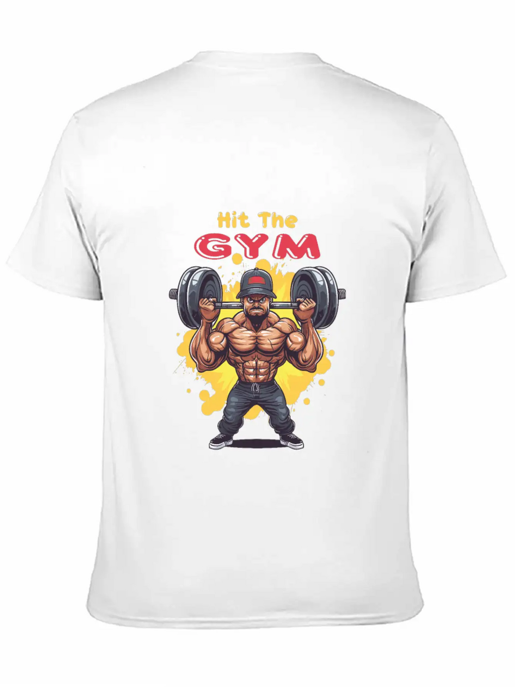 Hit The Gym Classic Fit Graphic Tee For Daily Comfort – Unisex Cotton Shirt