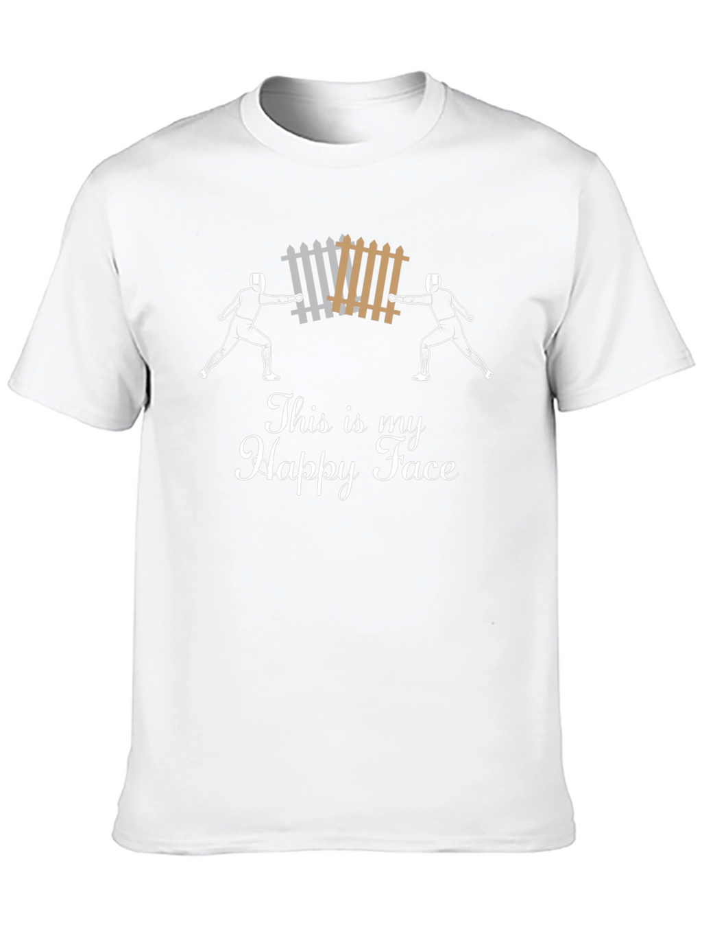 Funny Fencing T-Shirt - This is My Happy Face