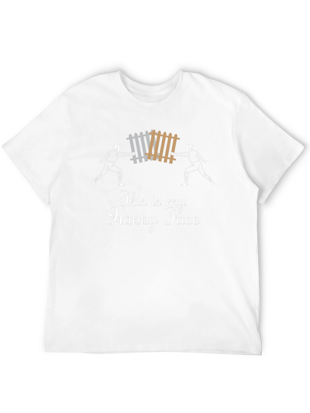 Funny Fencing T-Shirt - This is My Happy Face