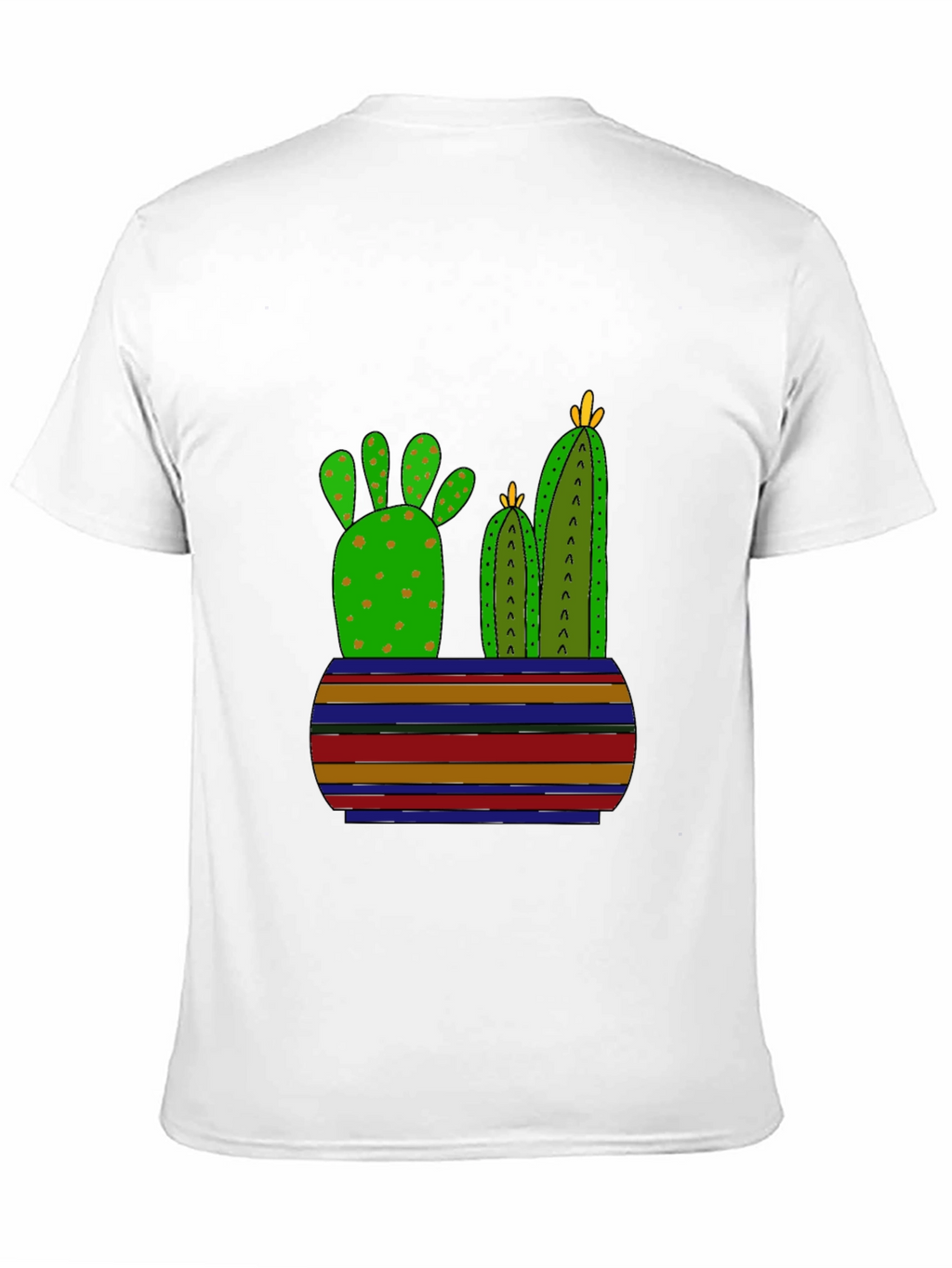 Cactus Graphic Print Black T-Shirt