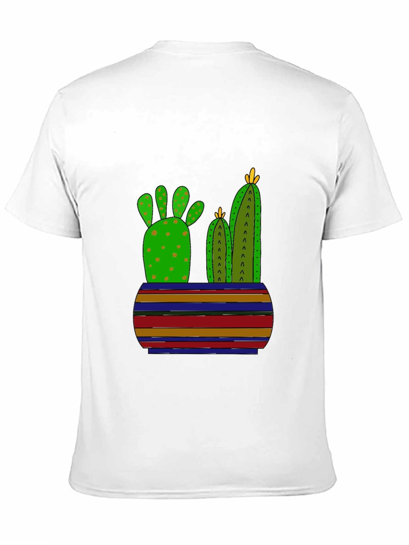 Cactus Graphic Print Black T-Shirt