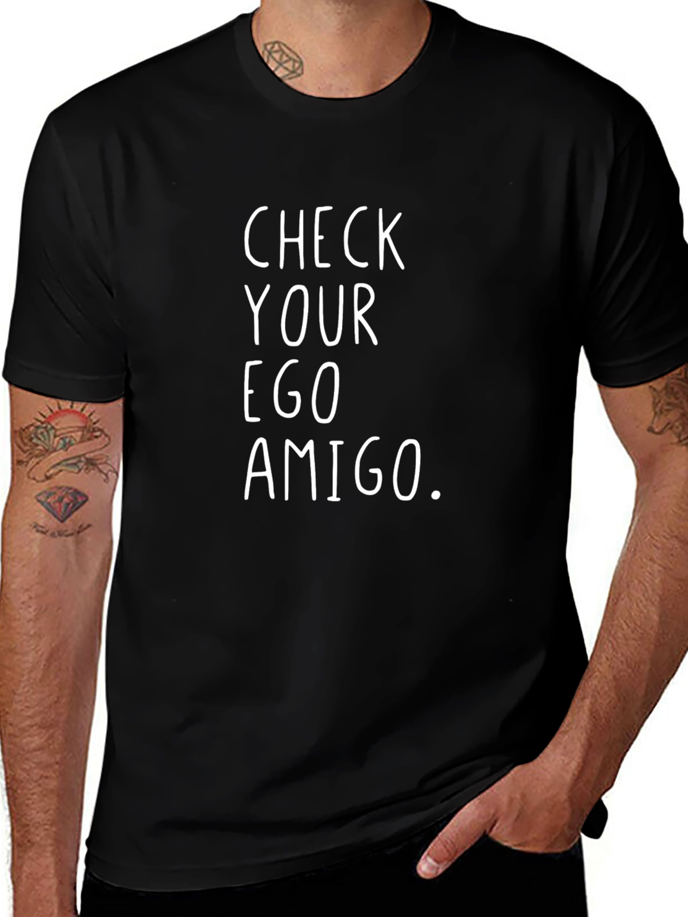 Check Your Ego Amigo Graphic T-Shirt