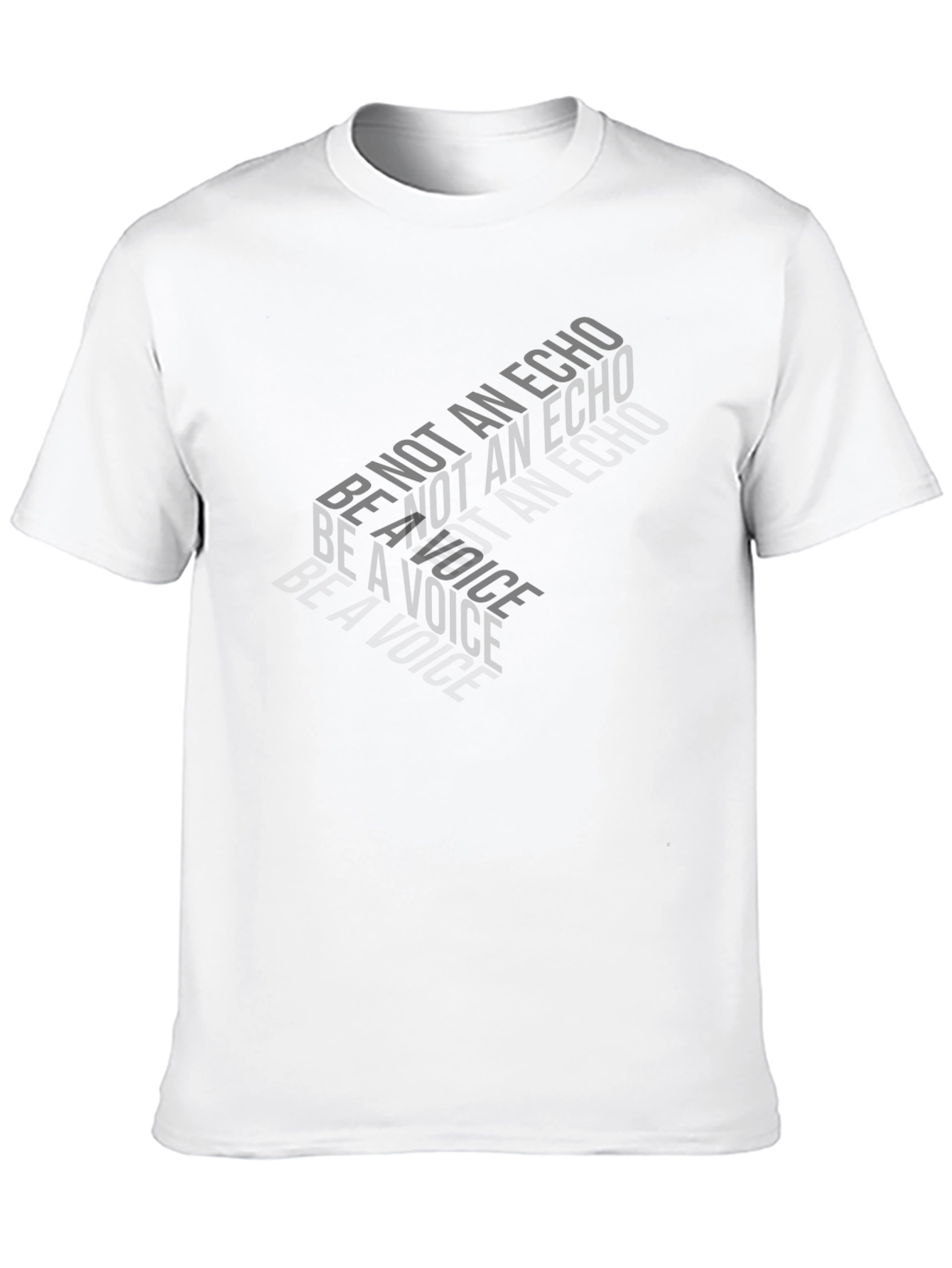 Be Not An Echo T-Shirt - Mens Black Graphic Tee