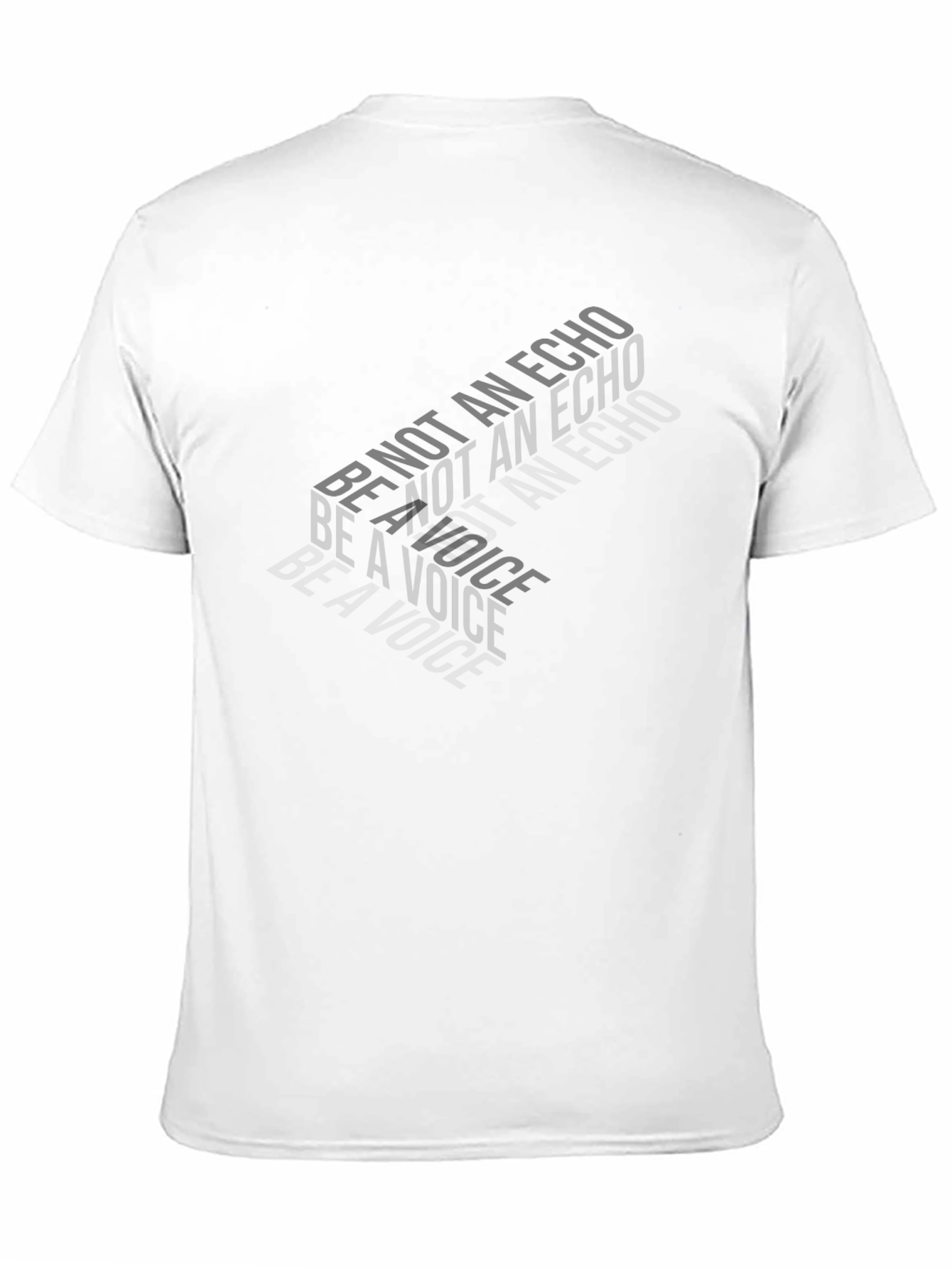 Be Not An Echo T-Shirt - Mens Black Graphic Tee