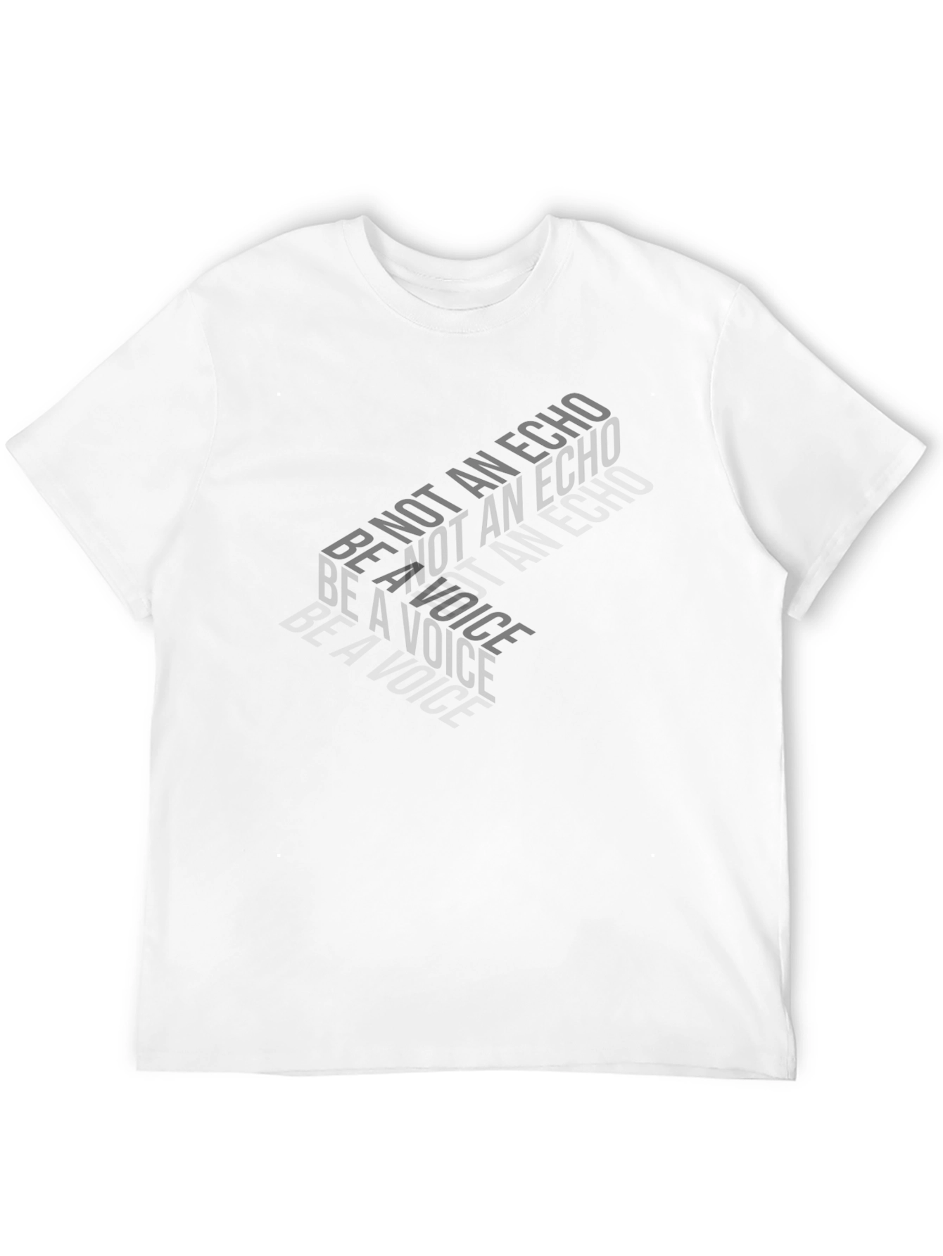 Be Not An Echo T-Shirt - Mens Black Graphic Tee