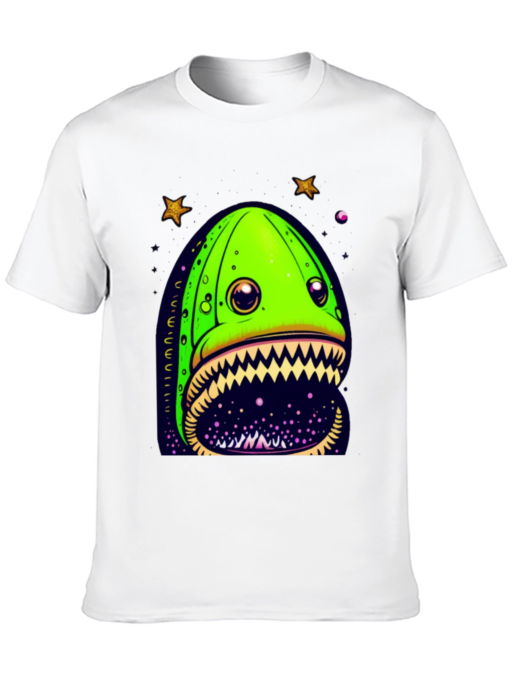 Monster Eel Graphic T-Shirt - Black Cotton Tee