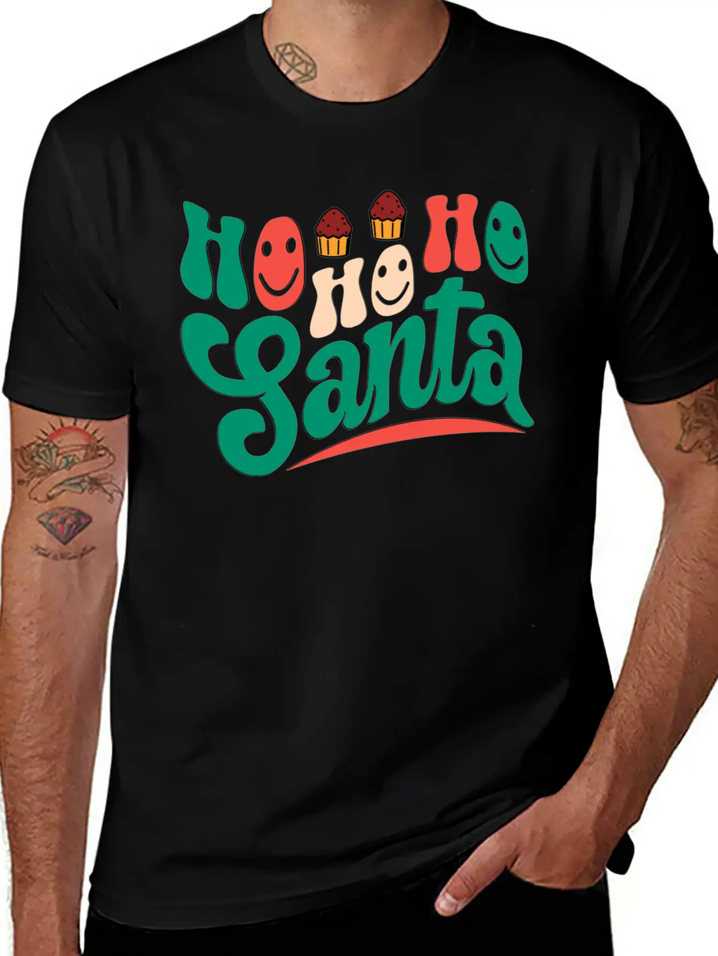 Ho Ho Ho Santa Unisex Casual T-Shirt – Clean Design For Daily Comfort