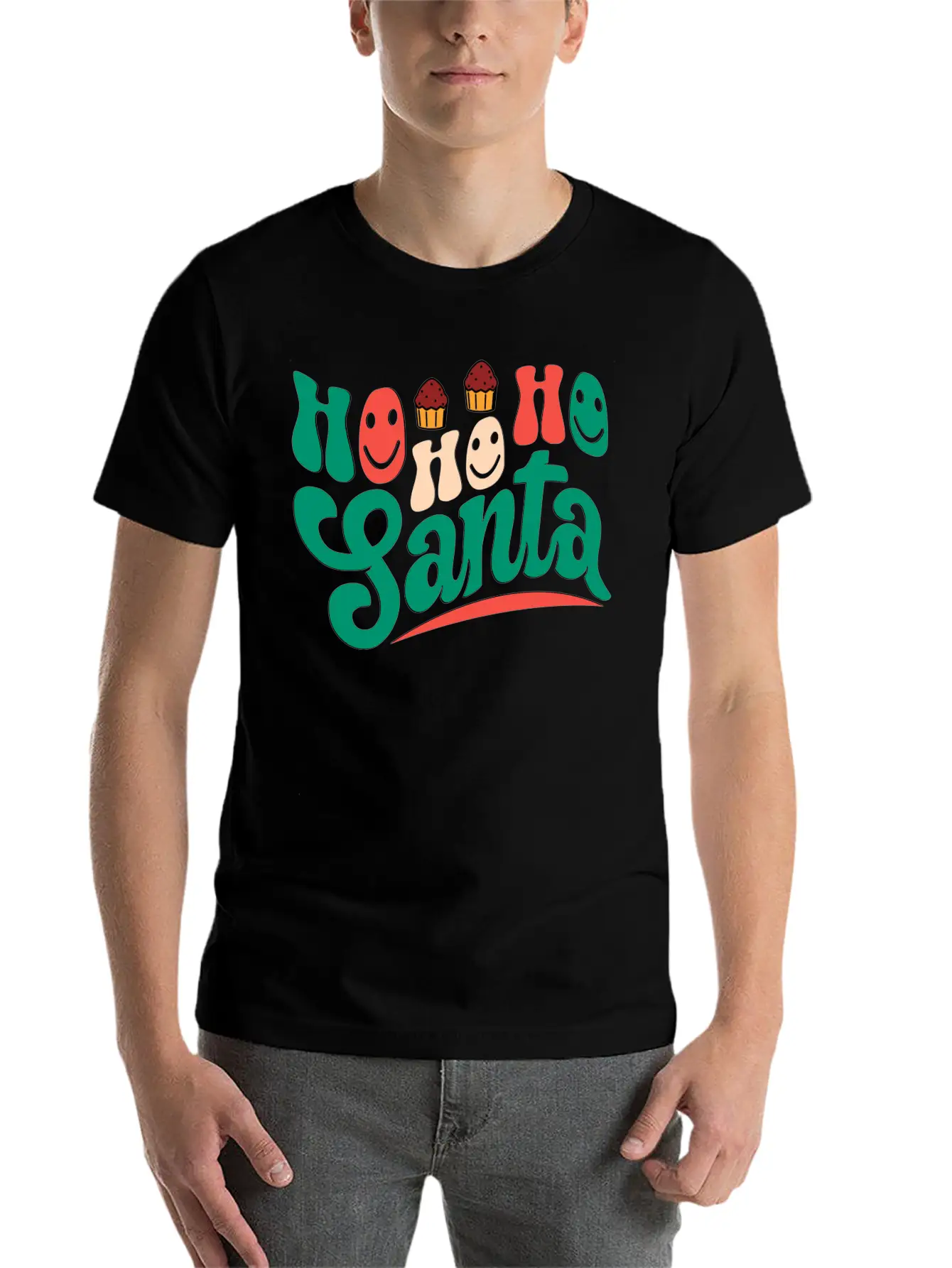 Ho Ho Ho Santa Unisex Casual T-Shirt – Clean Design For Daily Comfort