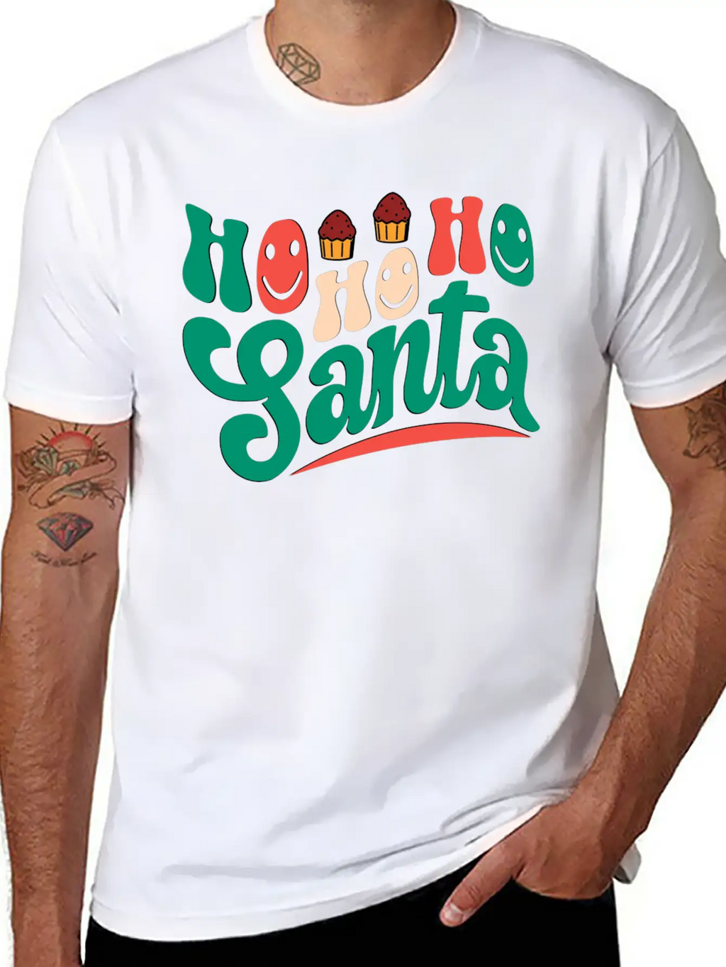 Ho Ho Ho Santa Unisex Casual T-Shirt – Clean Design For Daily Comfort
