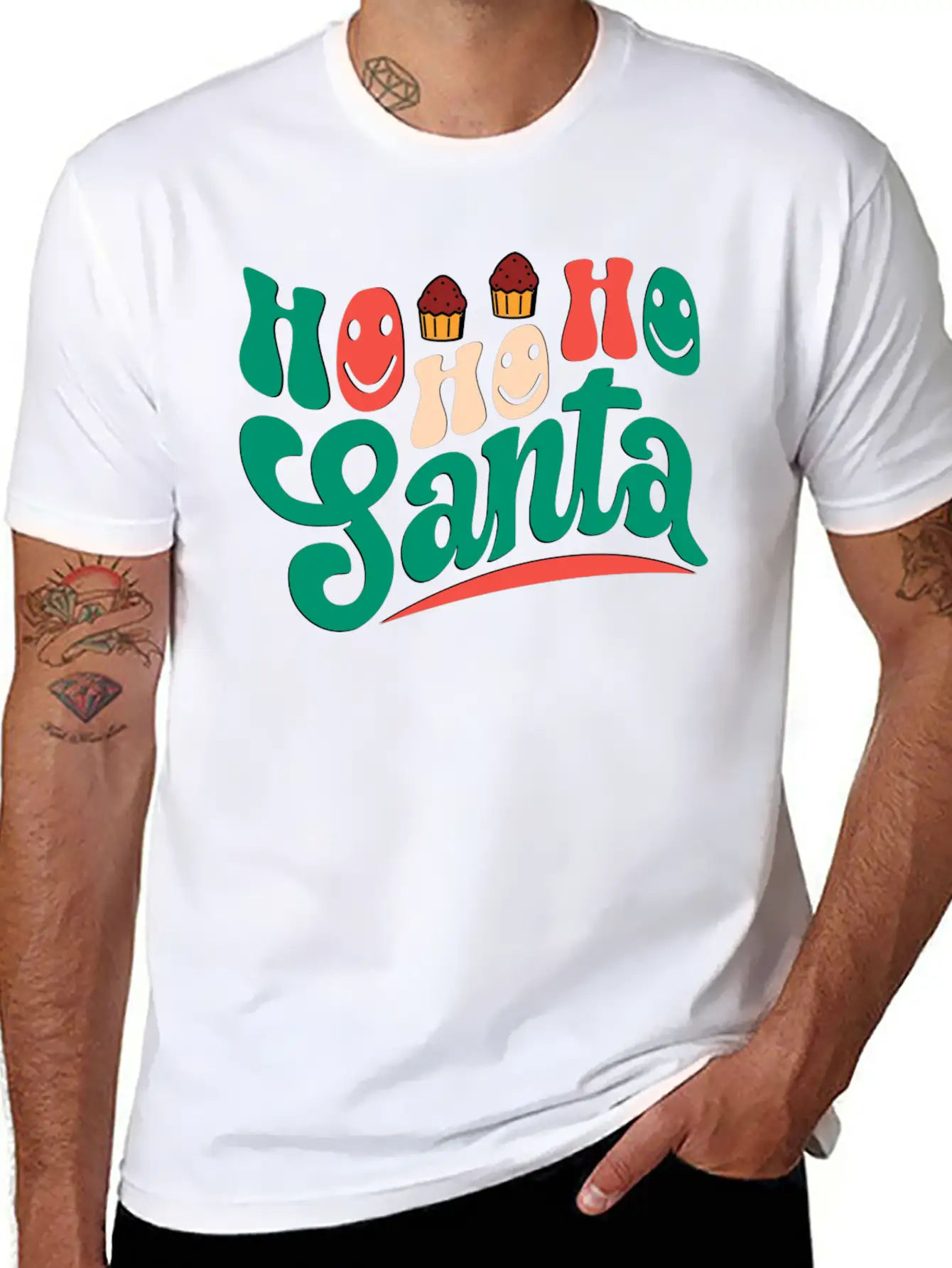 Ho Ho Ho Santa Unisex Casual T-Shirt – Clean Design For Daily Comfort