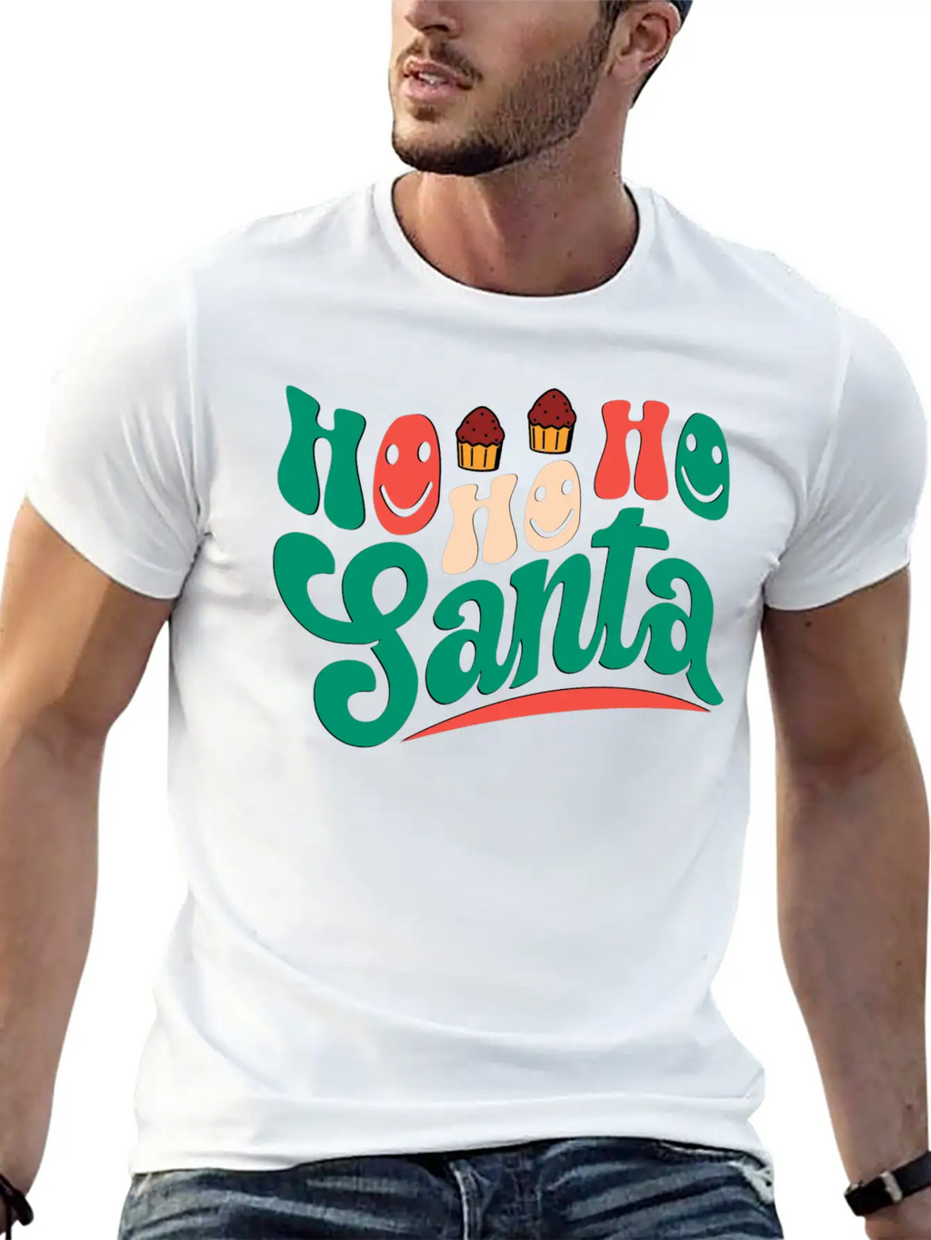 Ho Ho Ho Santa Unisex Casual T-Shirt – Clean Design For Daily Comfort