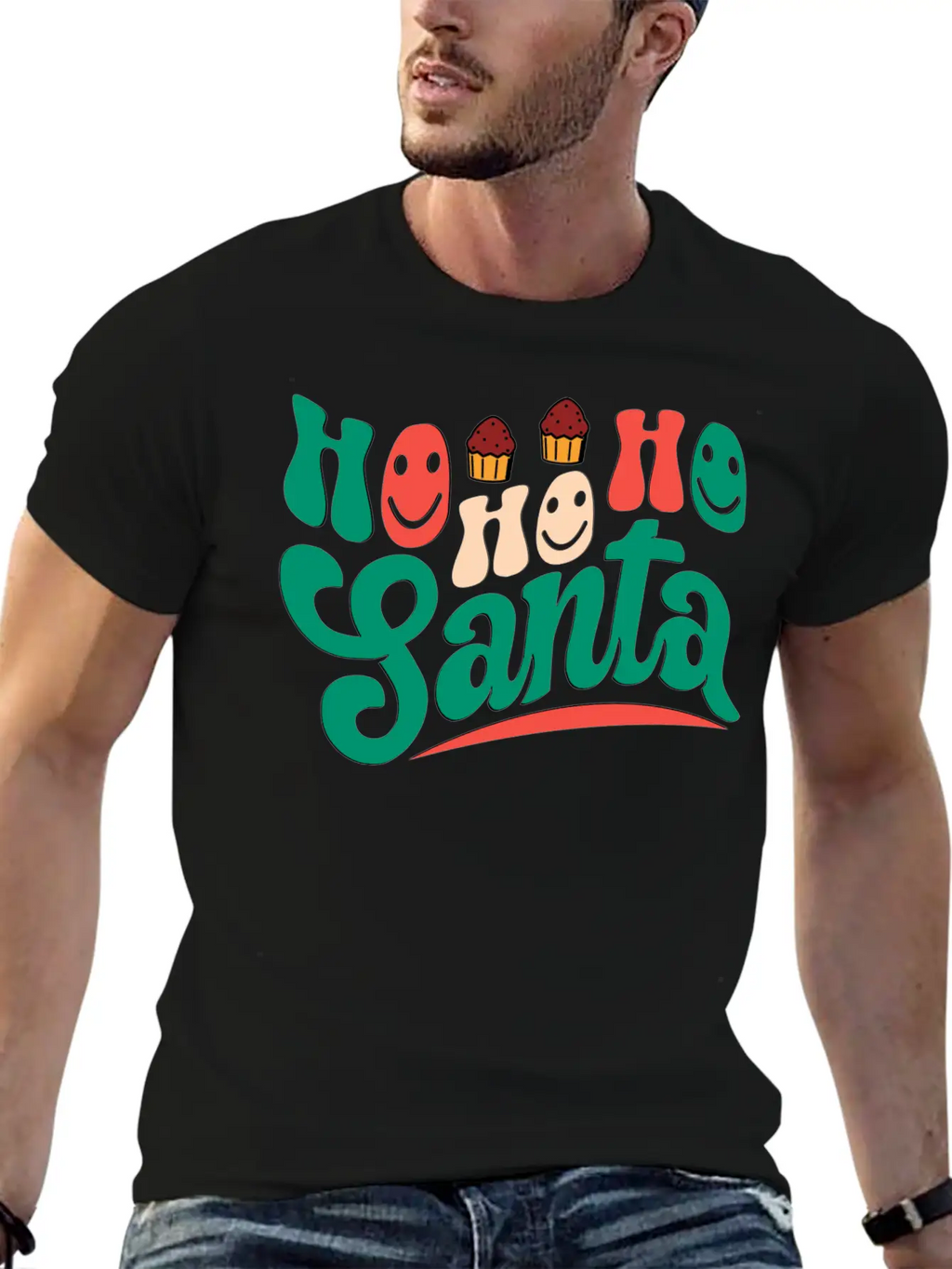 Ho Ho Ho Santa Unisex Casual T-Shirt – Clean Design For Daily Comfort