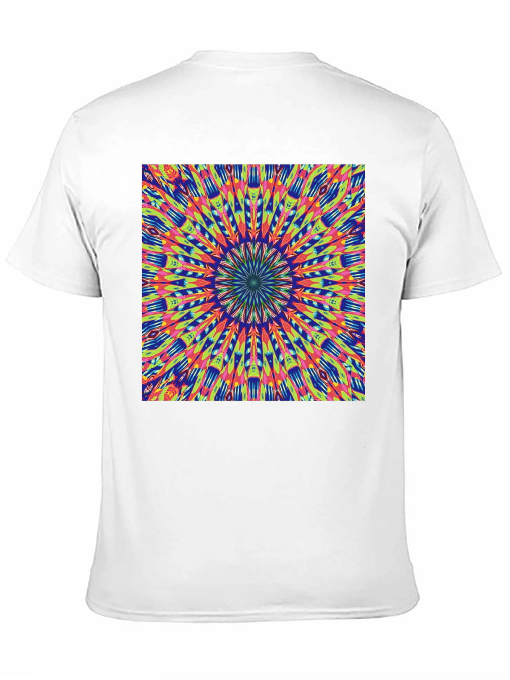 Psychedelic Mandala Graphic Tee - Vibrant Black T-Shirt
