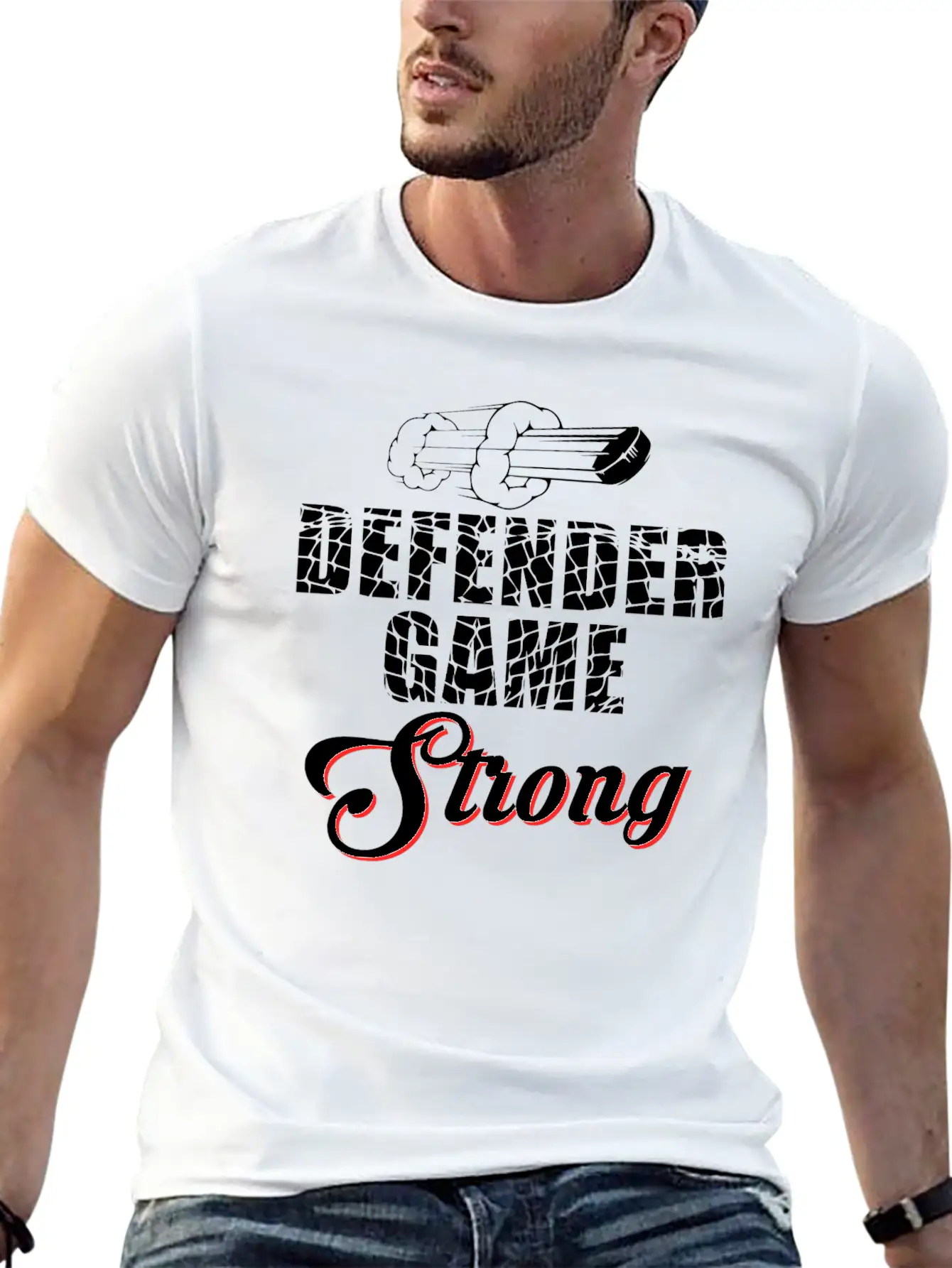 Hockey Player Addict Goal Score Gift Unisex Casual T-Shirt – Clean Design For Daily Comfort