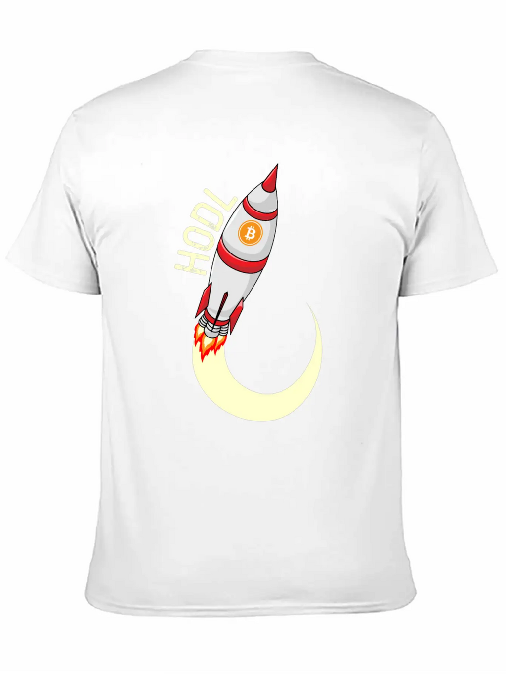 HODL Bitcoin Rocket Bitcoin To The Moon Crypto BTC Unisex Casual T-Shirt – Clean Design For Daily Comfort