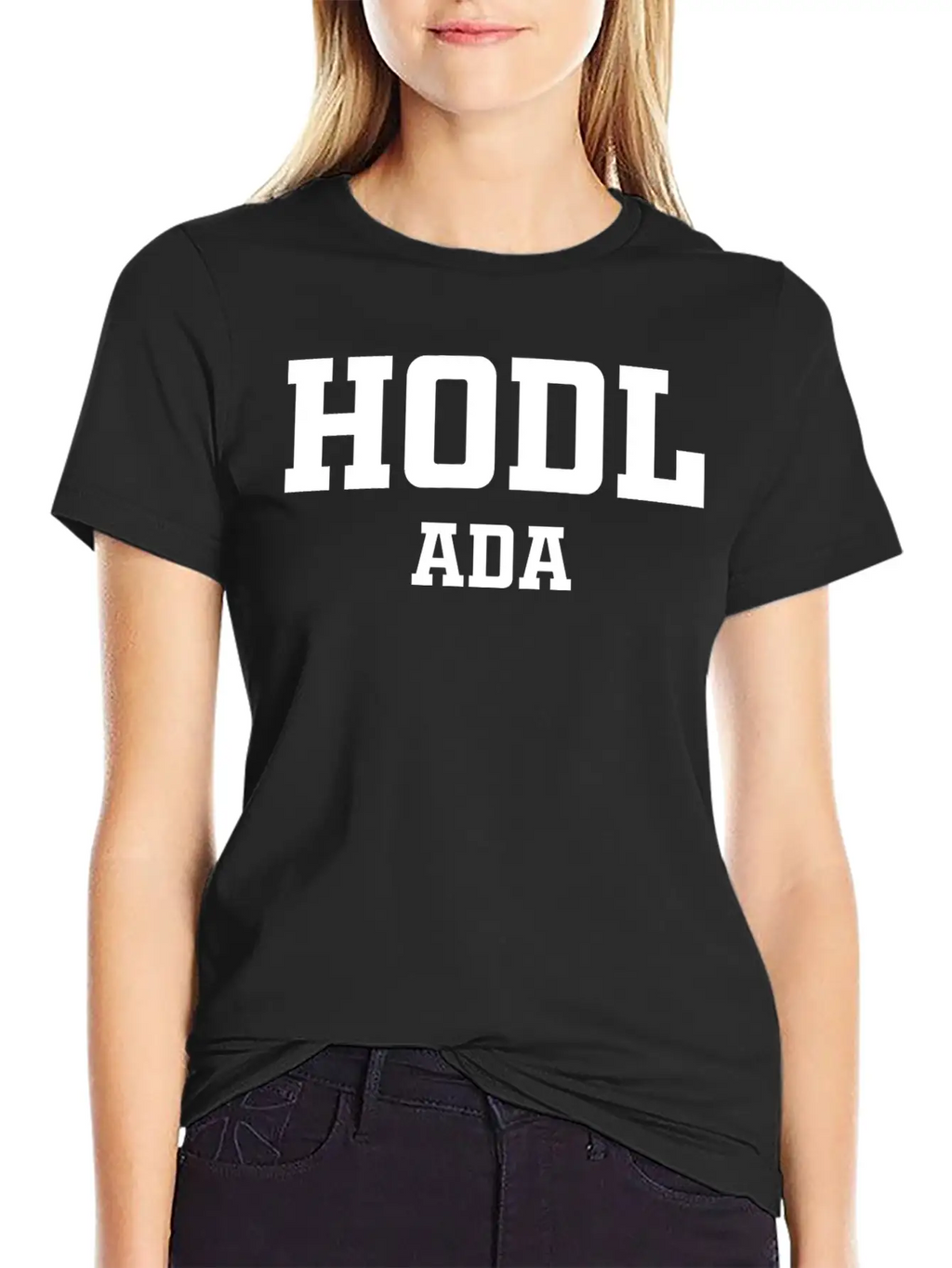HODL Cardano ADA Unisex Short Sleeve Soft Cotton T-Shirt – Casual Everyday Wear