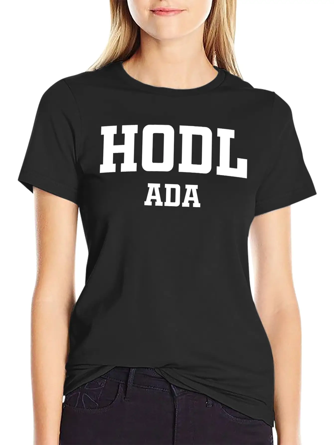 HODL Cardano ADA Unisex Short Sleeve Soft Cotton T-Shirt – Casual Everyday Wear