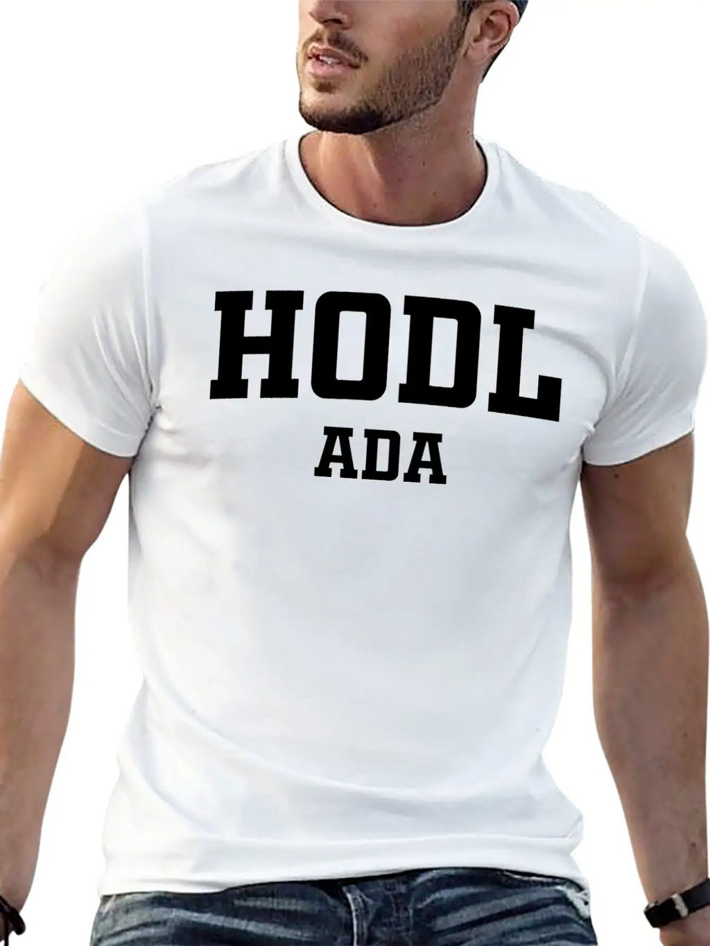 HODL Cardano ADA Unisex Short Sleeve Soft Cotton T-Shirt – Casual Everyday Wear