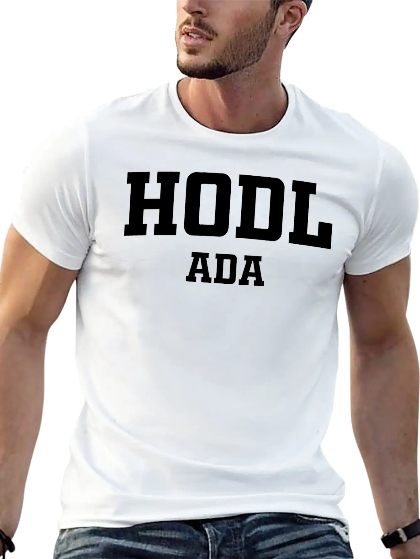 HODL Cardano ADA Unisex Short Sleeve Soft Cotton T-Shirt – Casual Everyday Wear