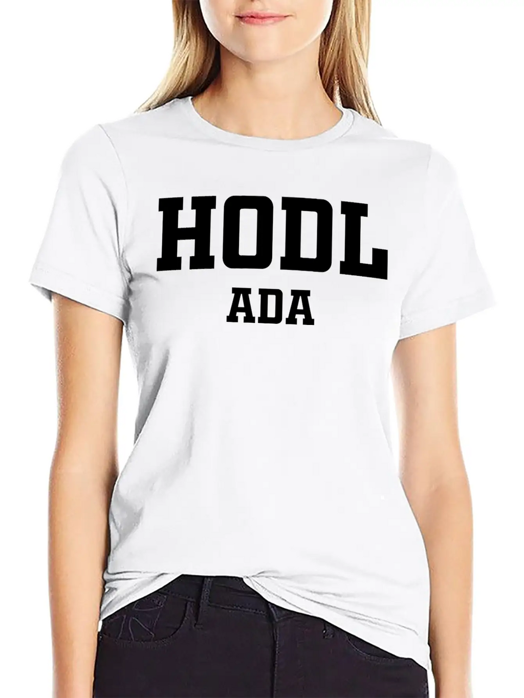 HODL Cardano ADA Unisex Short Sleeve Soft Cotton T-Shirt – Casual Everyday Wear