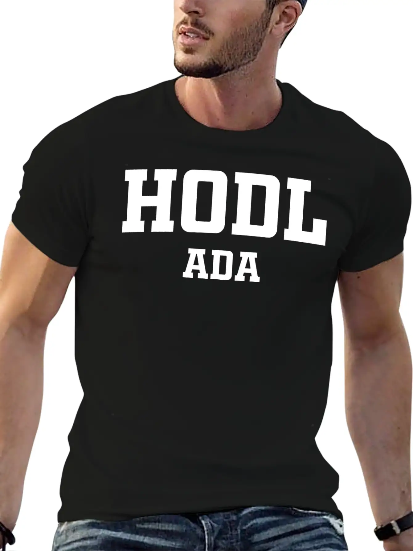 HODL Cardano ADA Unisex Short Sleeve Soft Cotton T-Shirt – Casual Everyday Wear
