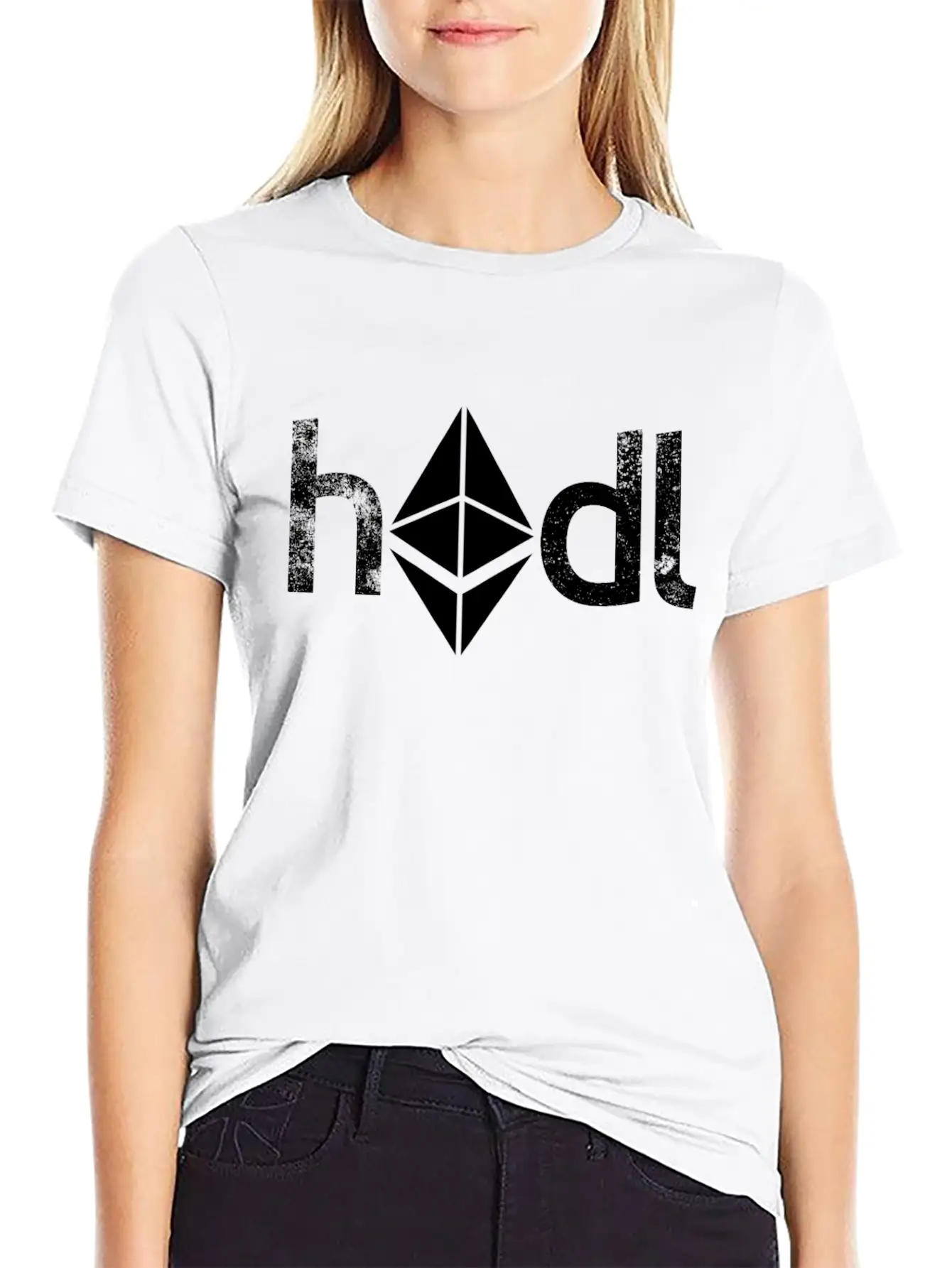 HODL ETH Cryptocurrency Mining HODL Ethereum Unisex Casual T-Shirt – Clean Design For Daily Comfort