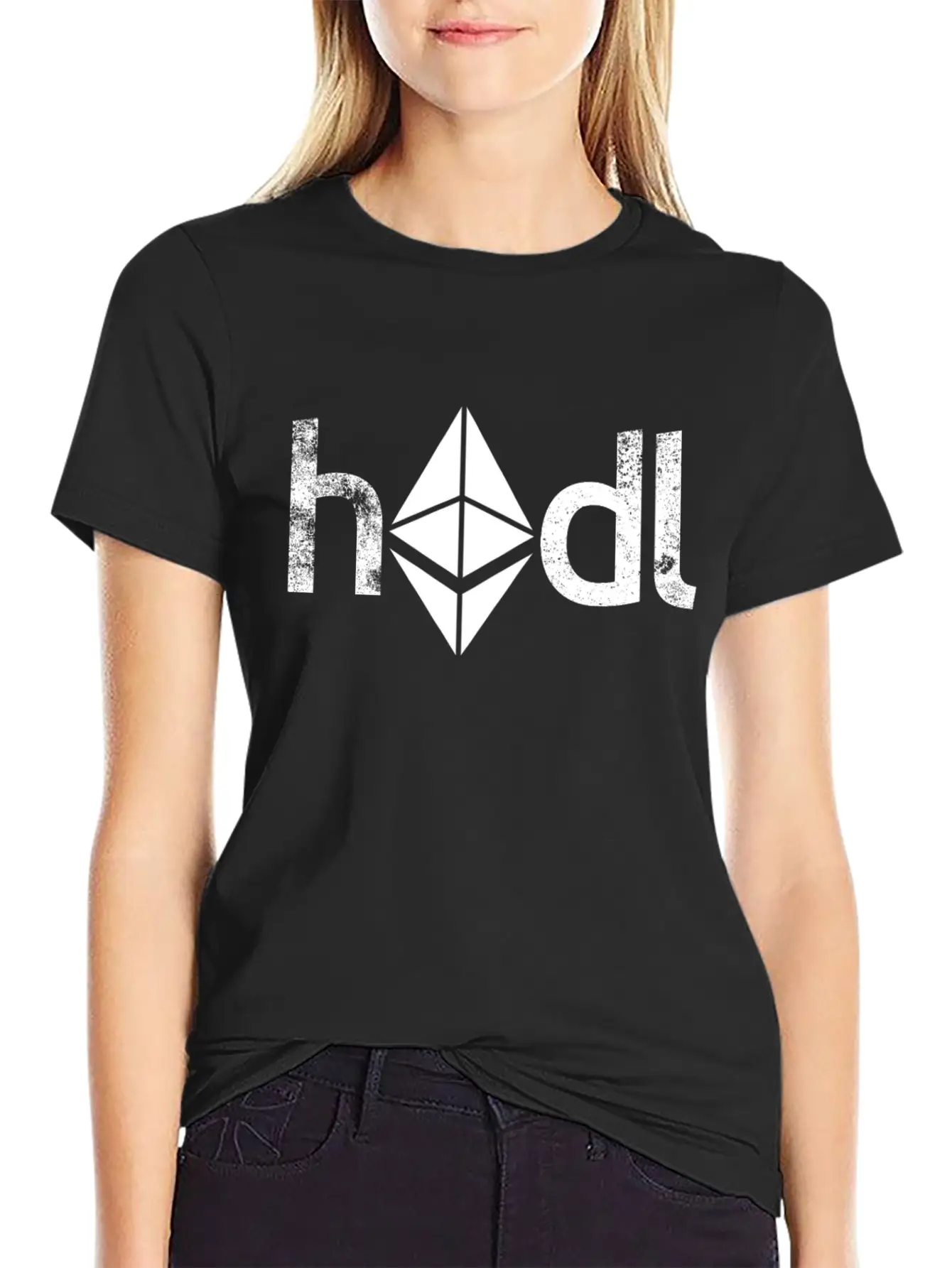 HODL ETH Cryptocurrency Mining HODL Ethereum Unisex Casual T-Shirt – Clean Design For Daily Comfort