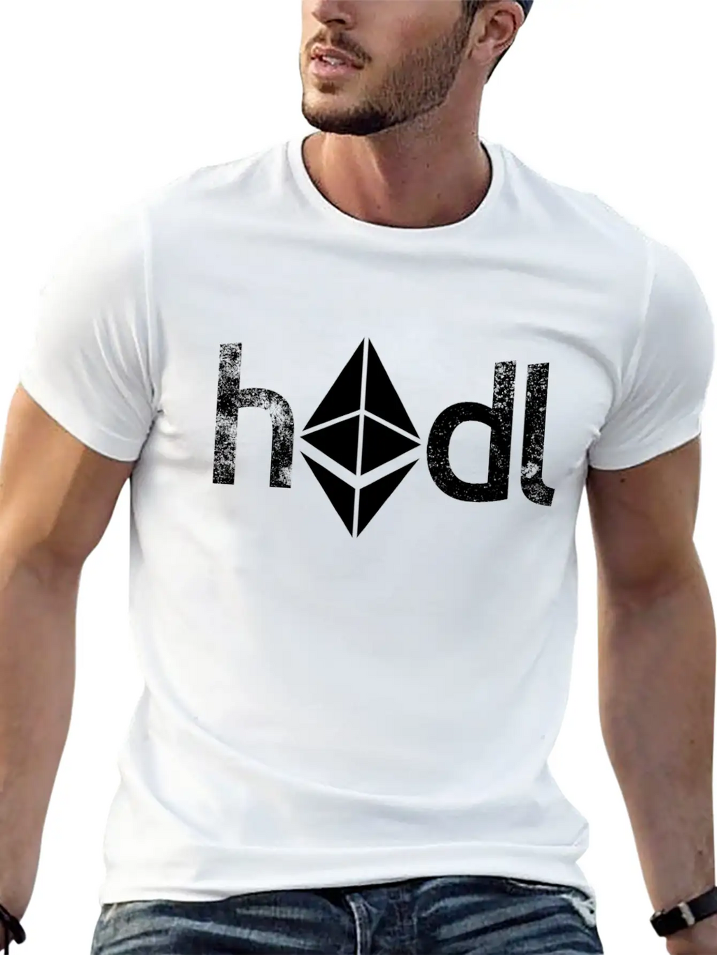 HODL ETH Cryptocurrency Mining HODL Ethereum Unisex Casual T-Shirt – Clean Design For Daily Comfort
