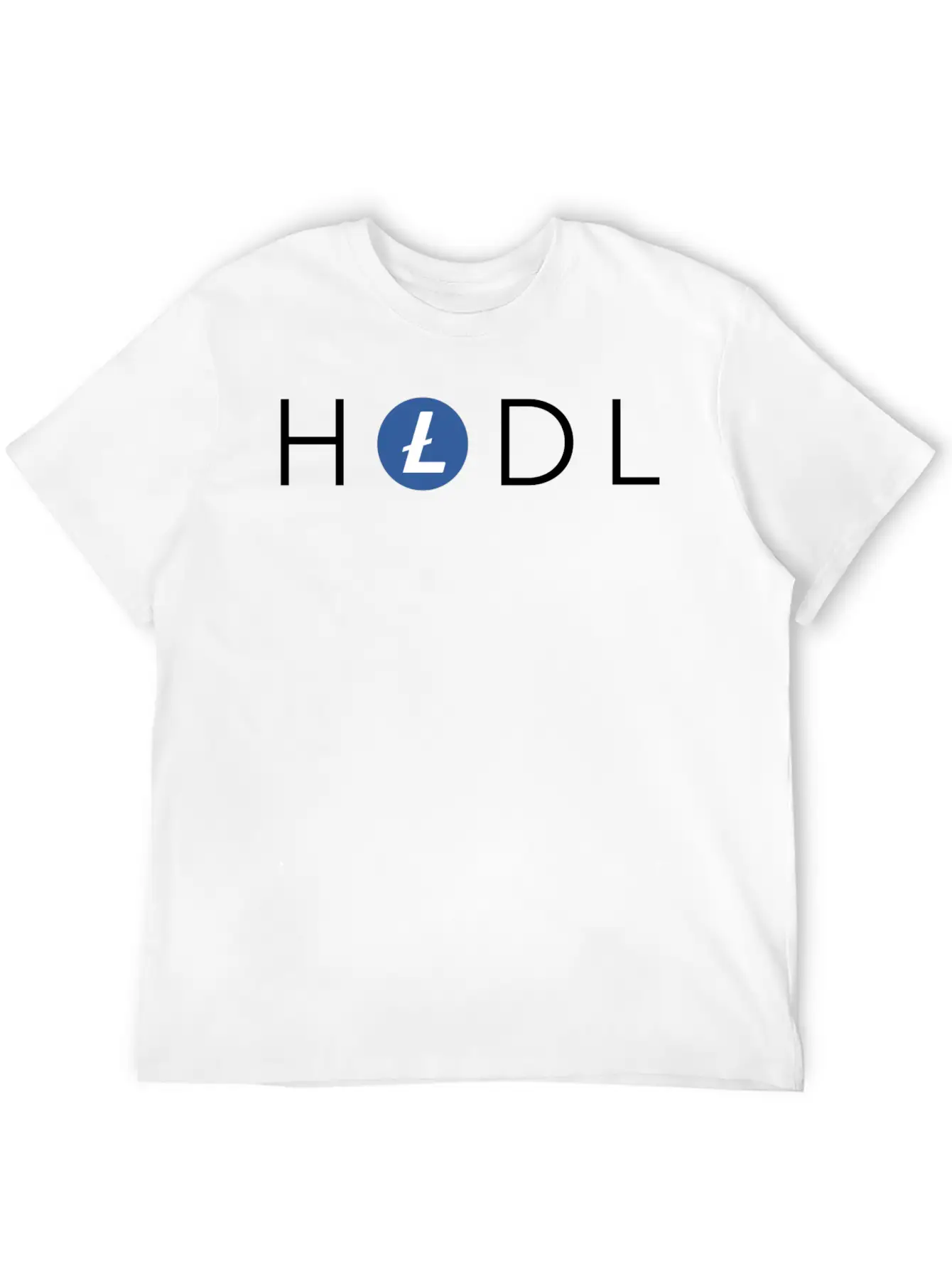 HODL Litecoin (LTC) Crypto T-shirt Casual Graphic T-Shirt – Simple And Comfortable Daily Wear