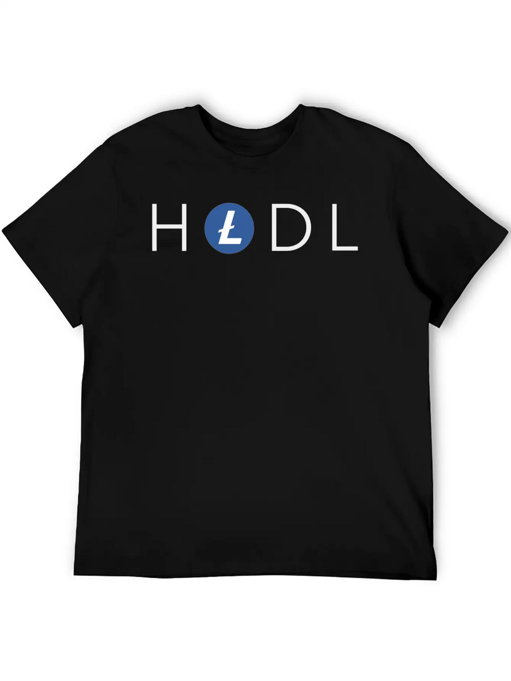 HODL Litecoin (LTC) Crypto T-shirt Casual Graphic T-Shirt – Simple And Comfortable Daily Wear