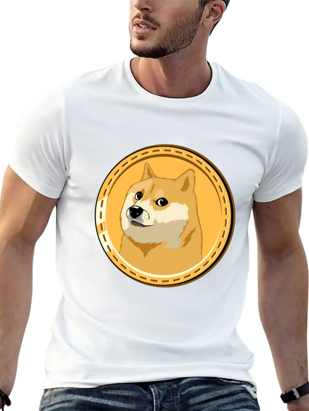 HOLD Dogecoin Funny Doge Crypto Cryptocurrency Unisex Casual T-Shirt – Clean Design For Daily Comfort