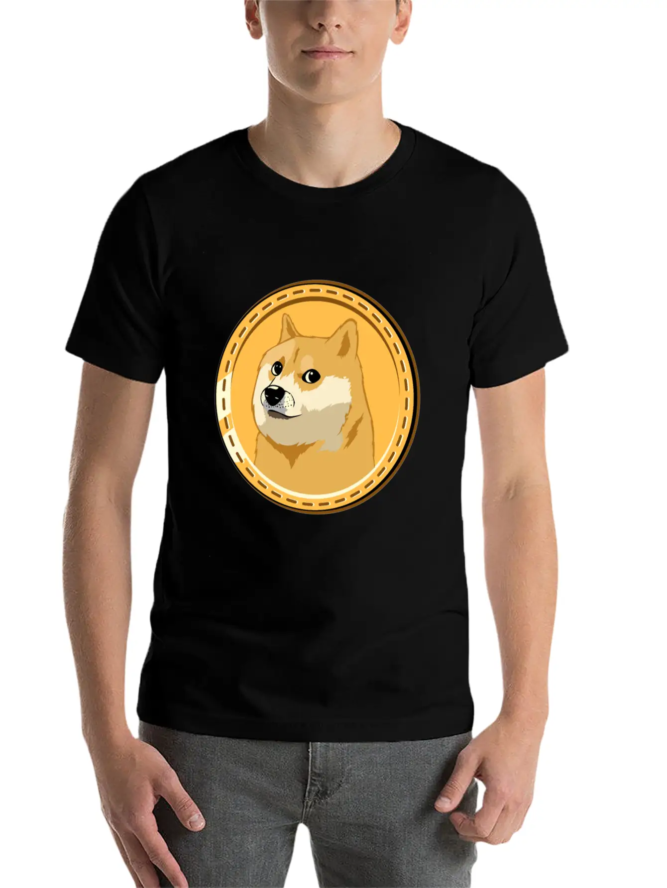 HOLD Dogecoin Funny Doge Crypto Cryptocurrency Unisex Casual T-Shirt – Clean Design For Daily Comfort