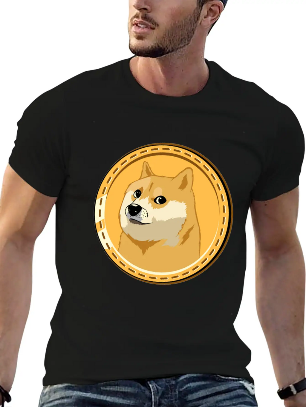HOLD Dogecoin Funny Doge Crypto Cryptocurrency Unisex Casual T-Shirt – Clean Design For Daily Comfort