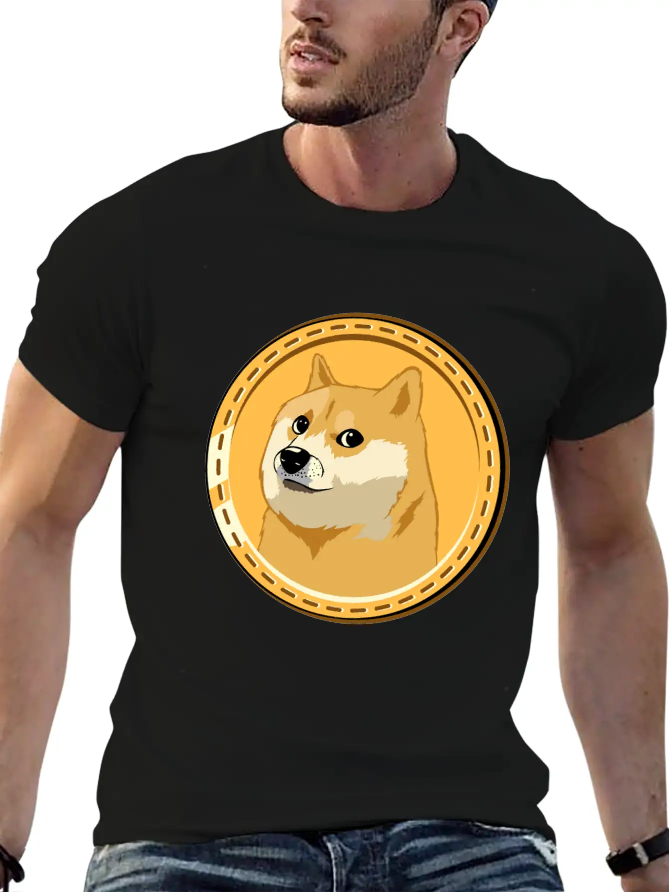 HOLD Dogecoin Funny Doge Crypto Cryptocurrency Unisex Casual T-Shirt – Clean Design For Daily Comfort