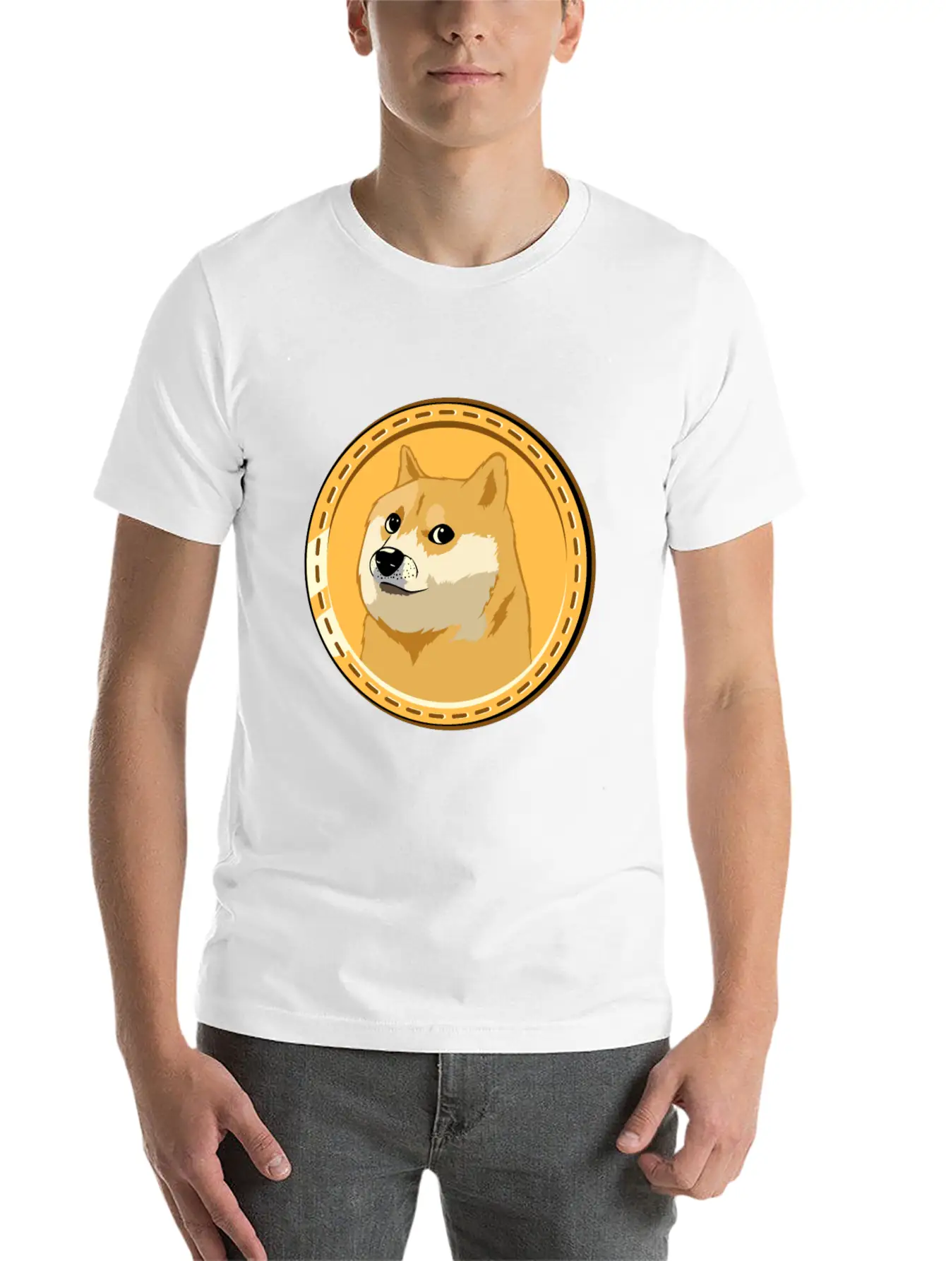 HOLD Dogecoin Funny Doge Crypto Cryptocurrency Unisex Casual T-Shirt – Clean Design For Daily Comfort