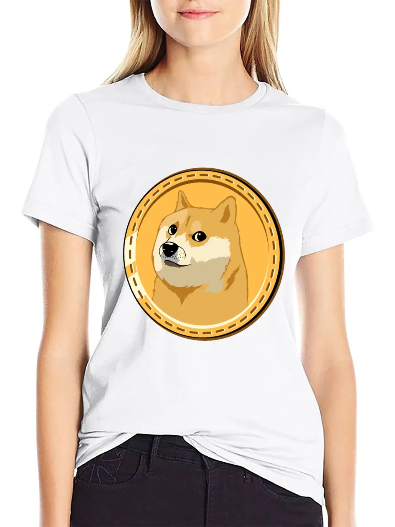 HOLD Dogecoin Funny Doge Crypto Cryptocurrency Unisex Casual T-Shirt – Clean Design For Daily Comfort