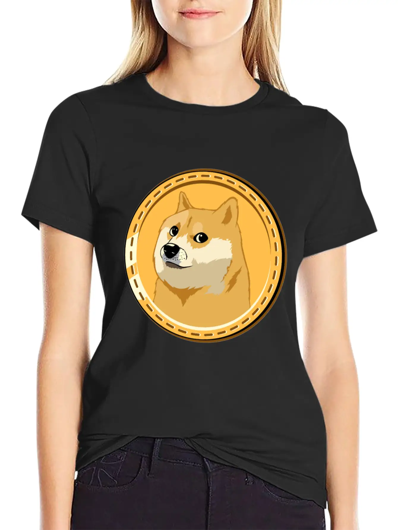 HOLD Dogecoin Funny Doge Crypto Cryptocurrency Unisex Casual T-Shirt – Clean Design For Daily Comfort