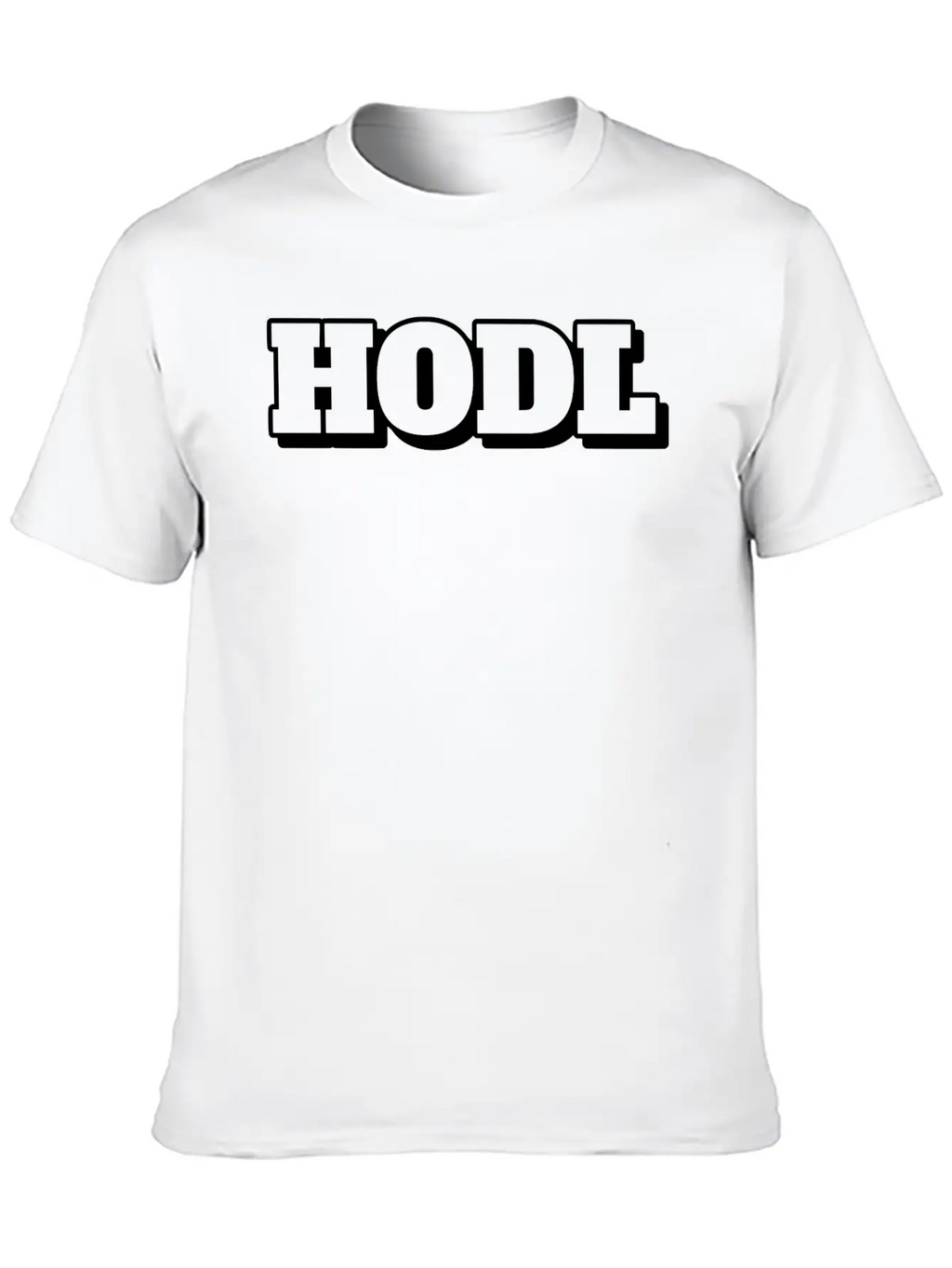 Hold The Line,HODL Unisex Short Sleeve Soft Cotton T-Shirt – Casual Everyday Wear