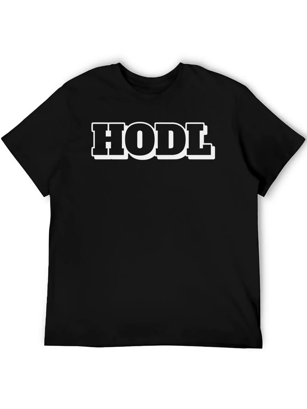 Hold The Line,HODL Unisex Short Sleeve Soft Cotton T-Shirt – Casual Everyday Wear