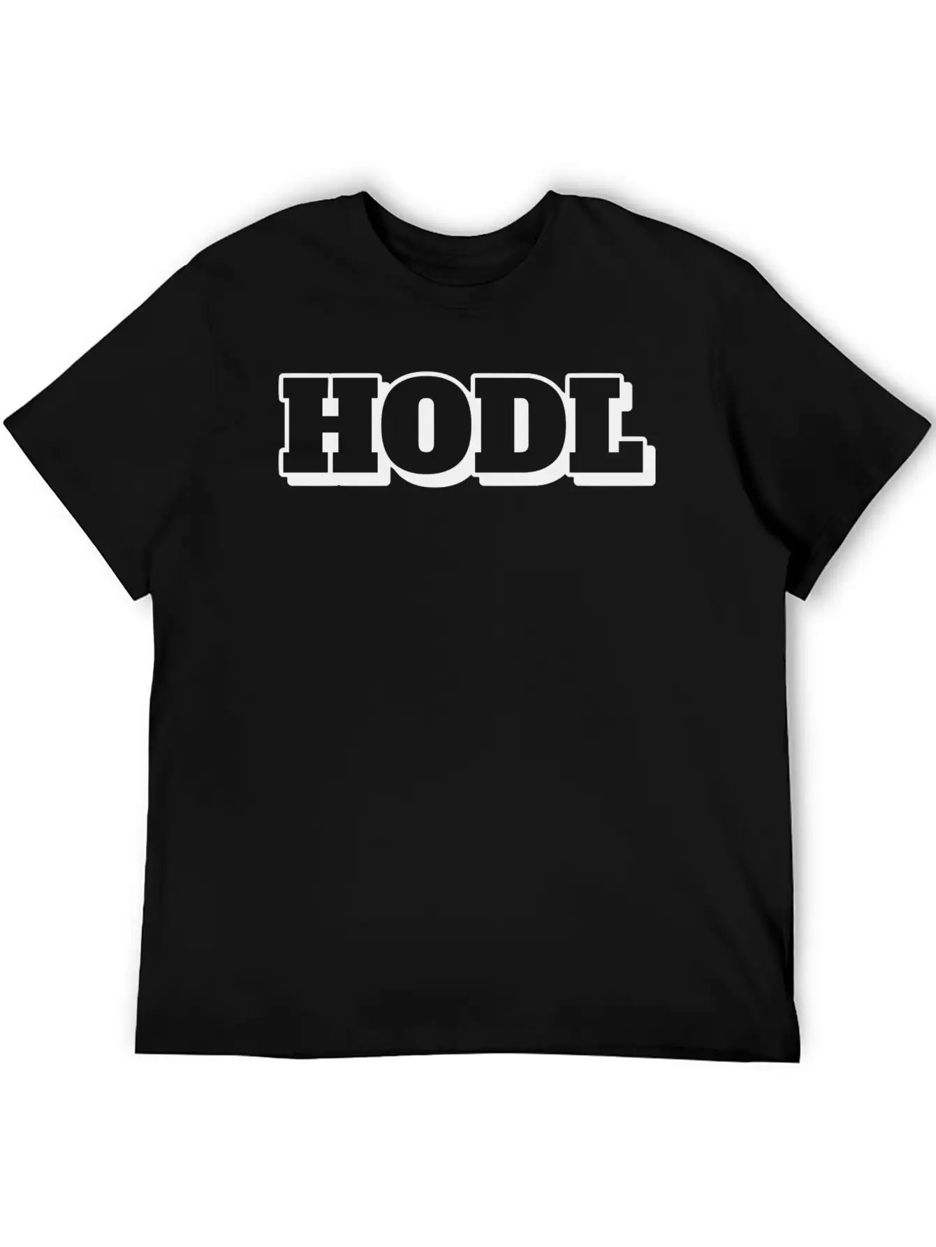 Hold The Line,HODL Unisex Short Sleeve Soft Cotton T-Shirt – Casual Everyday Wear