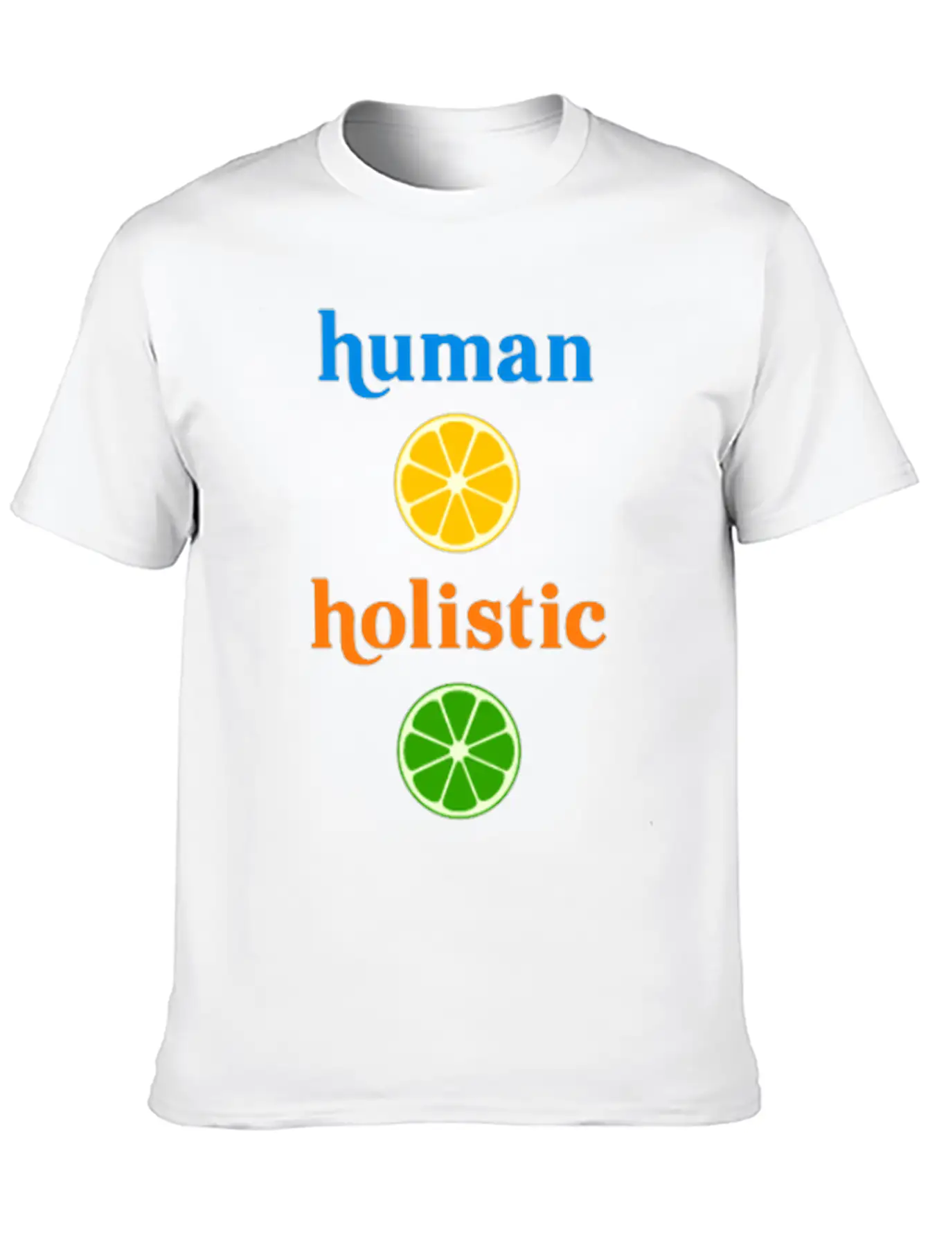 Holistic Human Herbivore Healthy Humane Unisex Short Sleeve Soft Cotton T-Shirt – Casual Everyday Wear