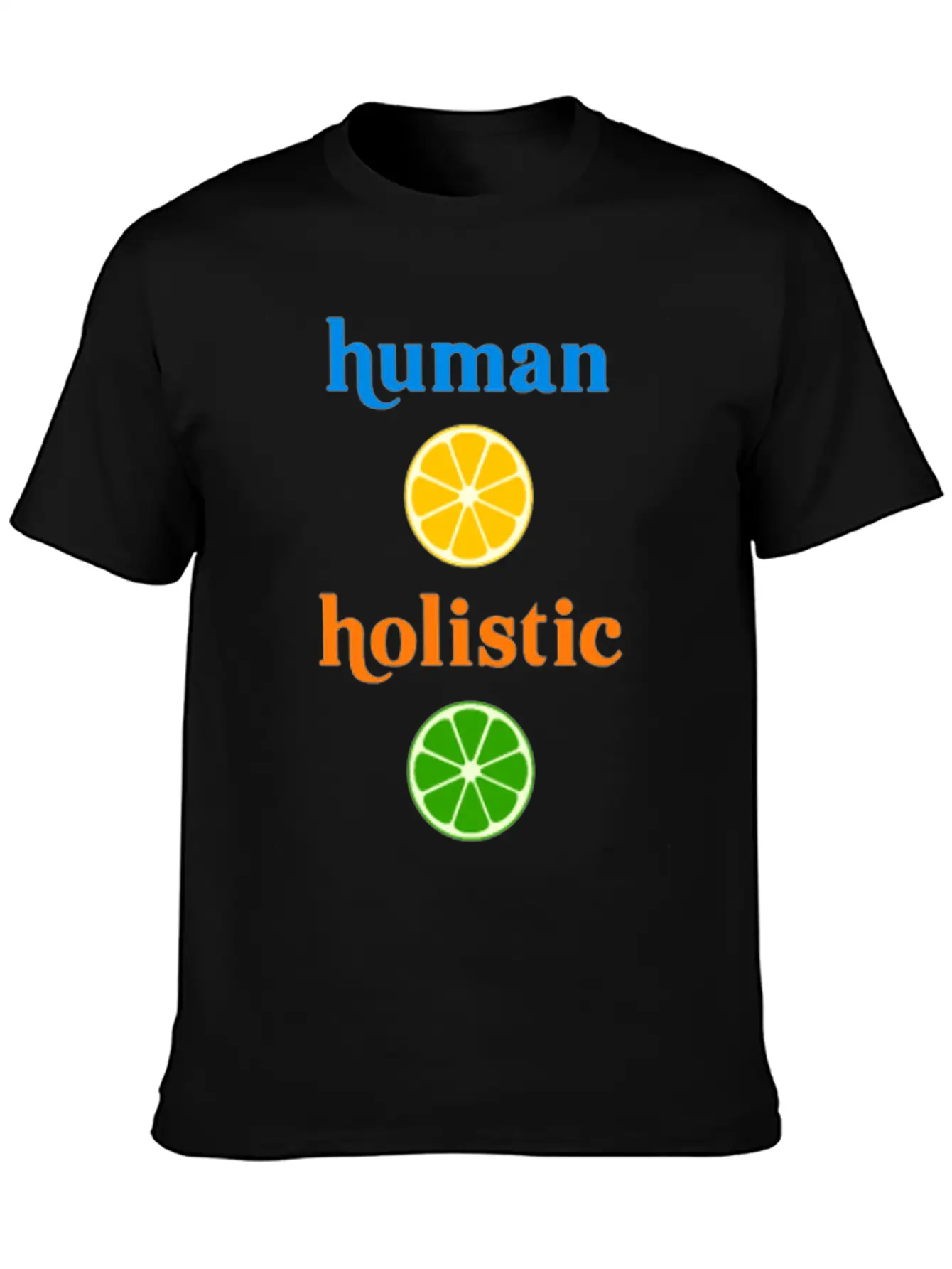 Holistic Human Herbivore Healthy Humane Unisex Short Sleeve Soft Cotton T-Shirt – Casual Everyday Wear