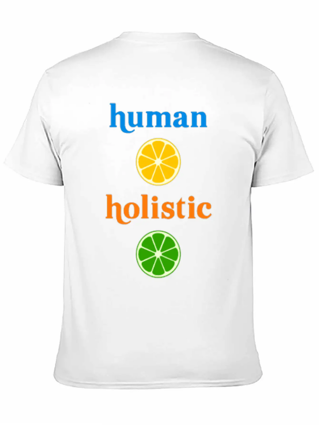 Holistic Human Herbivore Healthy Humane Unisex Short Sleeve Soft Cotton T-Shirt – Casual Everyday Wear