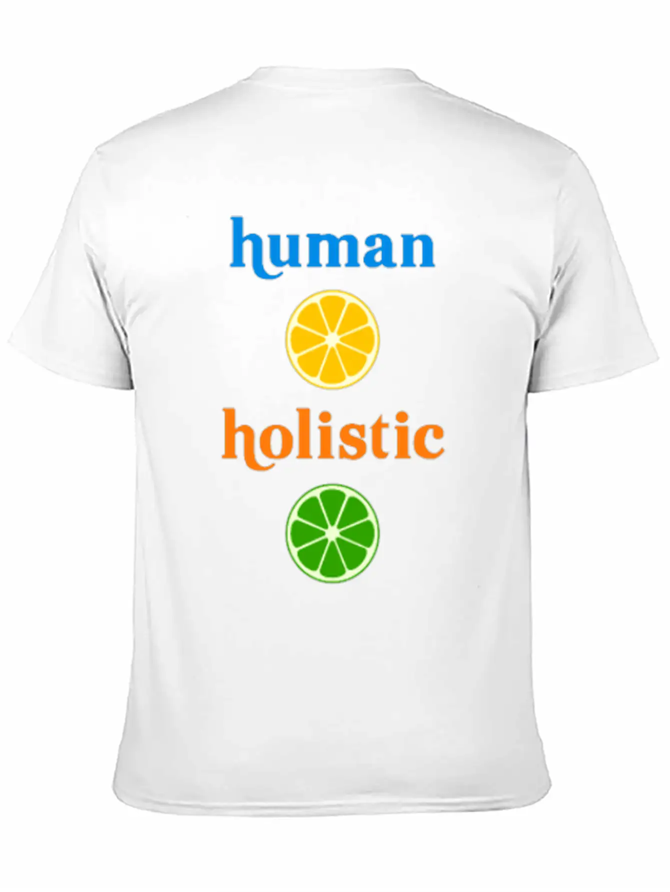 Holistic Human Herbivore Healthy Humane Unisex Short Sleeve Soft Cotton T-Shirt – Casual Everyday Wear