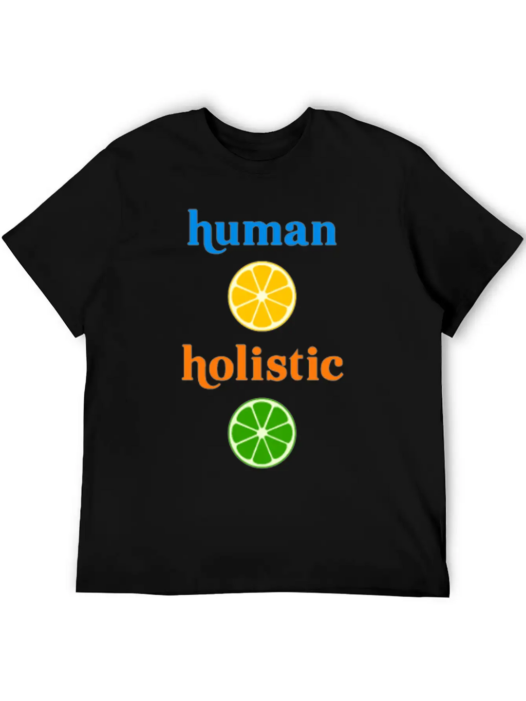 Holistic Human Herbivore Healthy Humane Unisex Short Sleeve Soft Cotton T-Shirt – Casual Everyday Wear