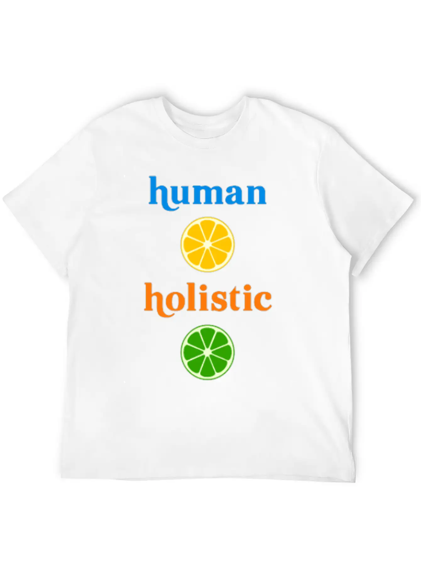 Holistic Human Herbivore Healthy Humane Unisex Short Sleeve Soft Cotton T-Shirt – Casual Everyday Wear