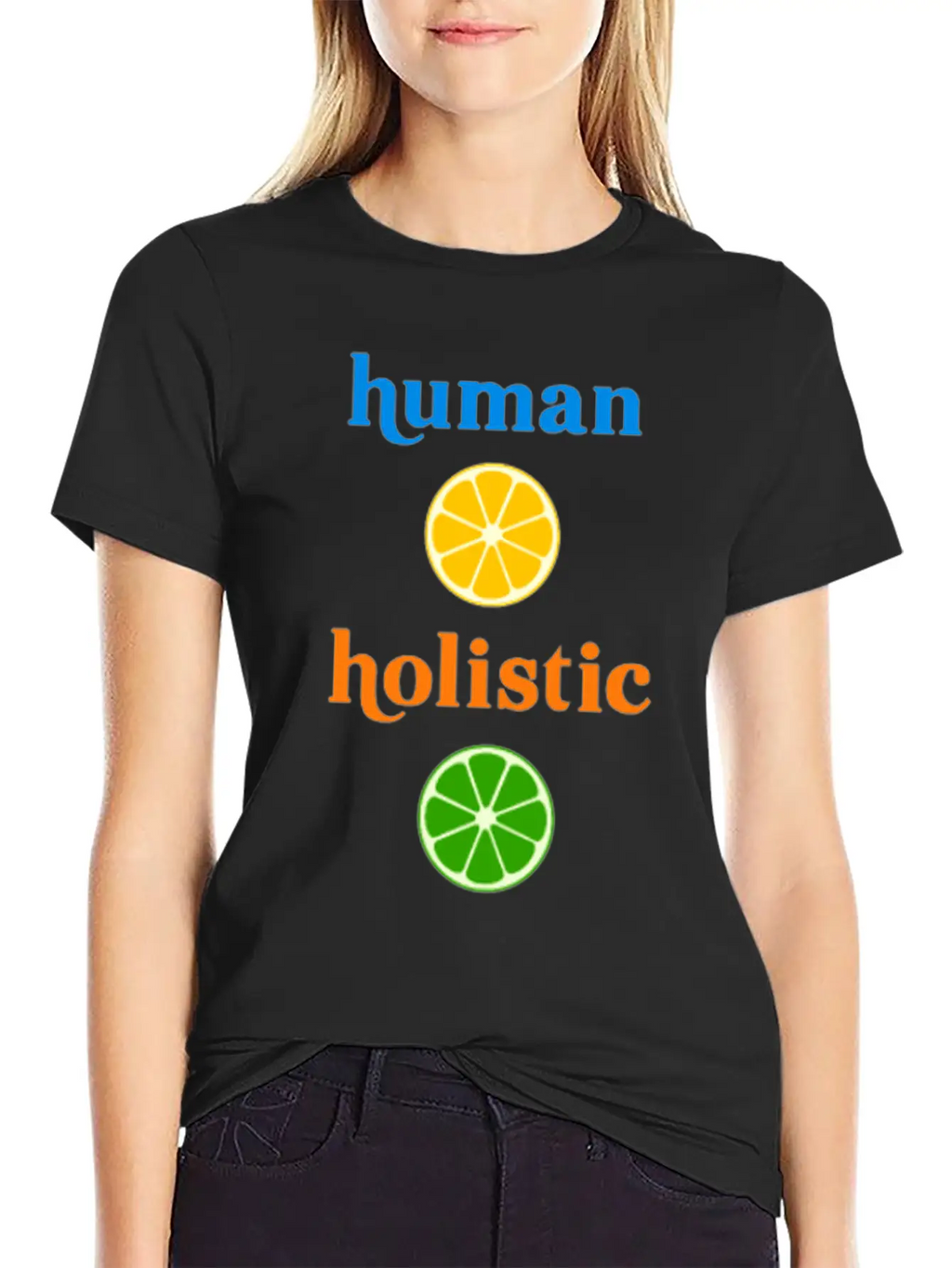 Holistic Human Herbivore Healthy Humane Unisex Short Sleeve Soft Cotton T-Shirt – Casual Everyday Wear