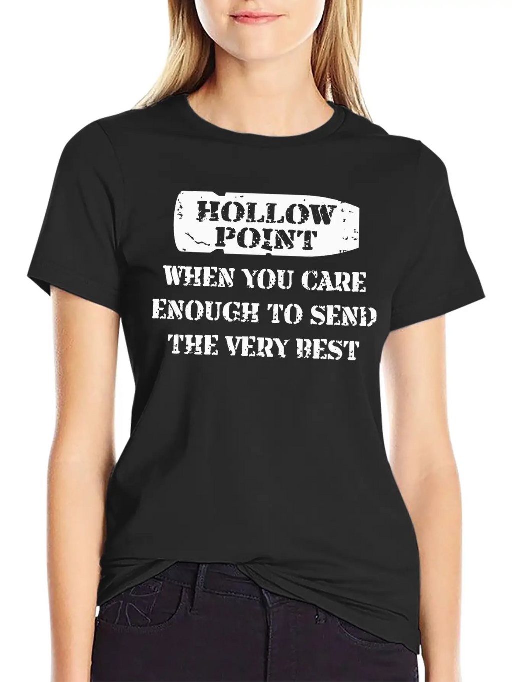 Hollow Point Unisex Casual T-Shirt – Clean Design For Daily Comfort